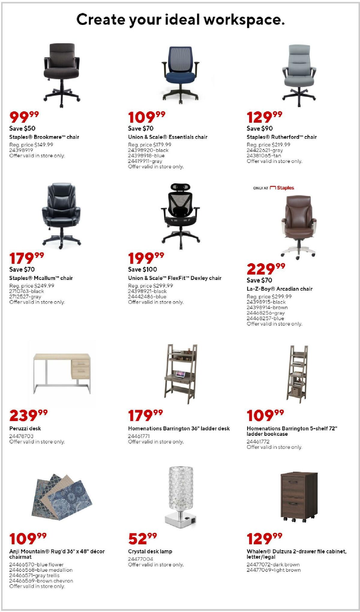 Staples Weekly Ad from October 30