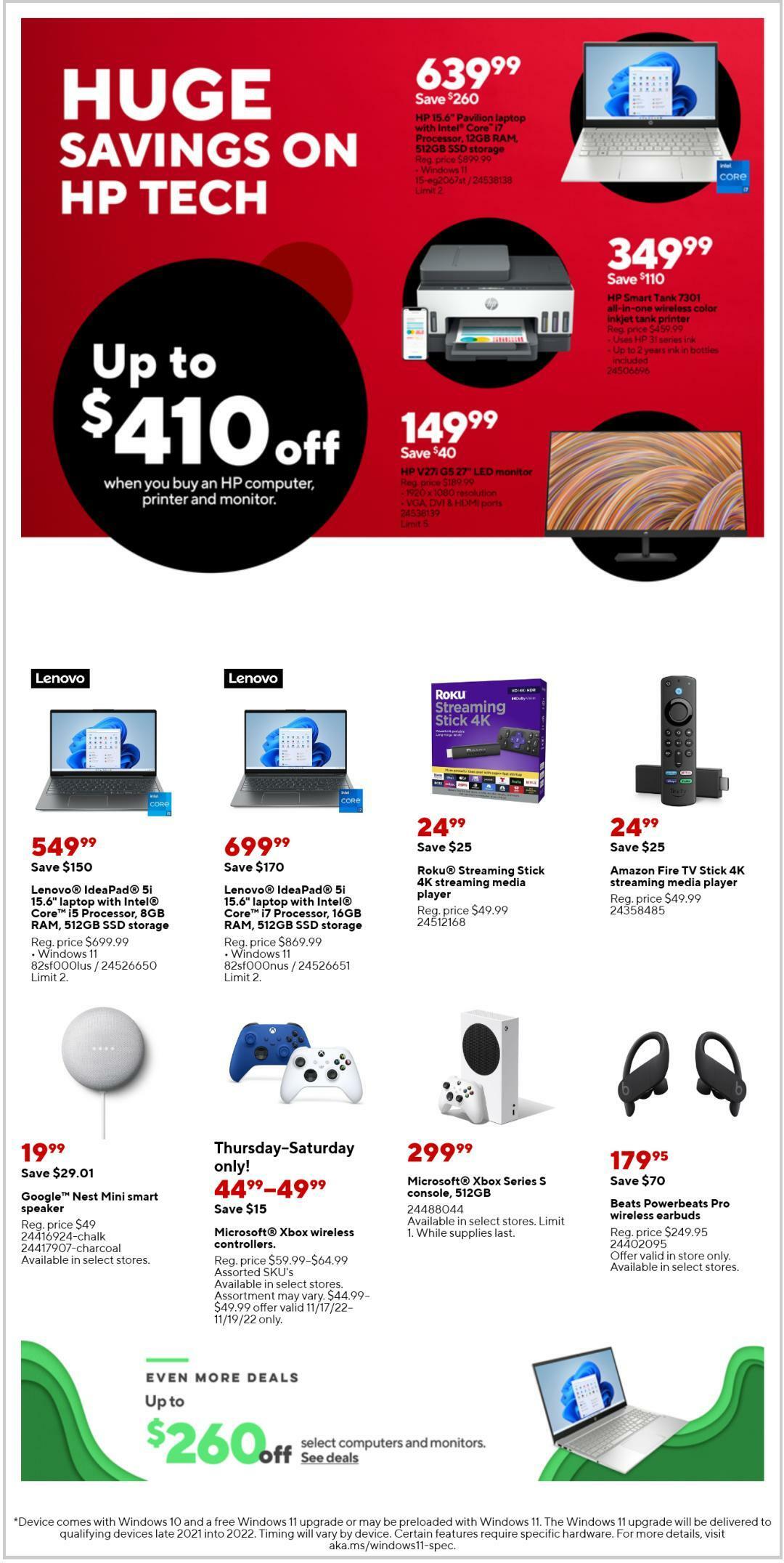 Staples Weekly Ad from November 13