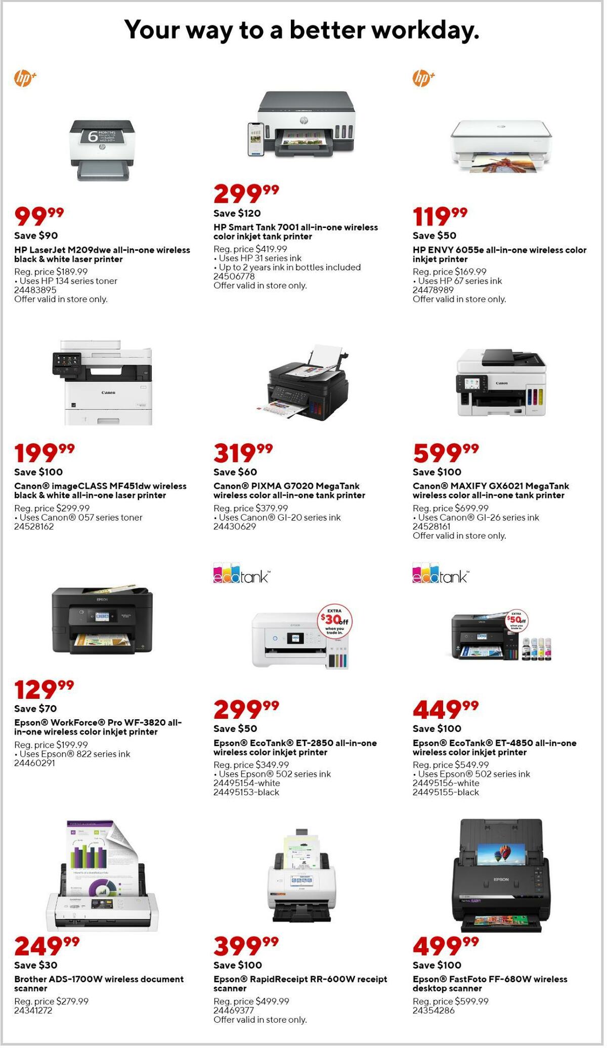 Staples Weekly Ad from November 20