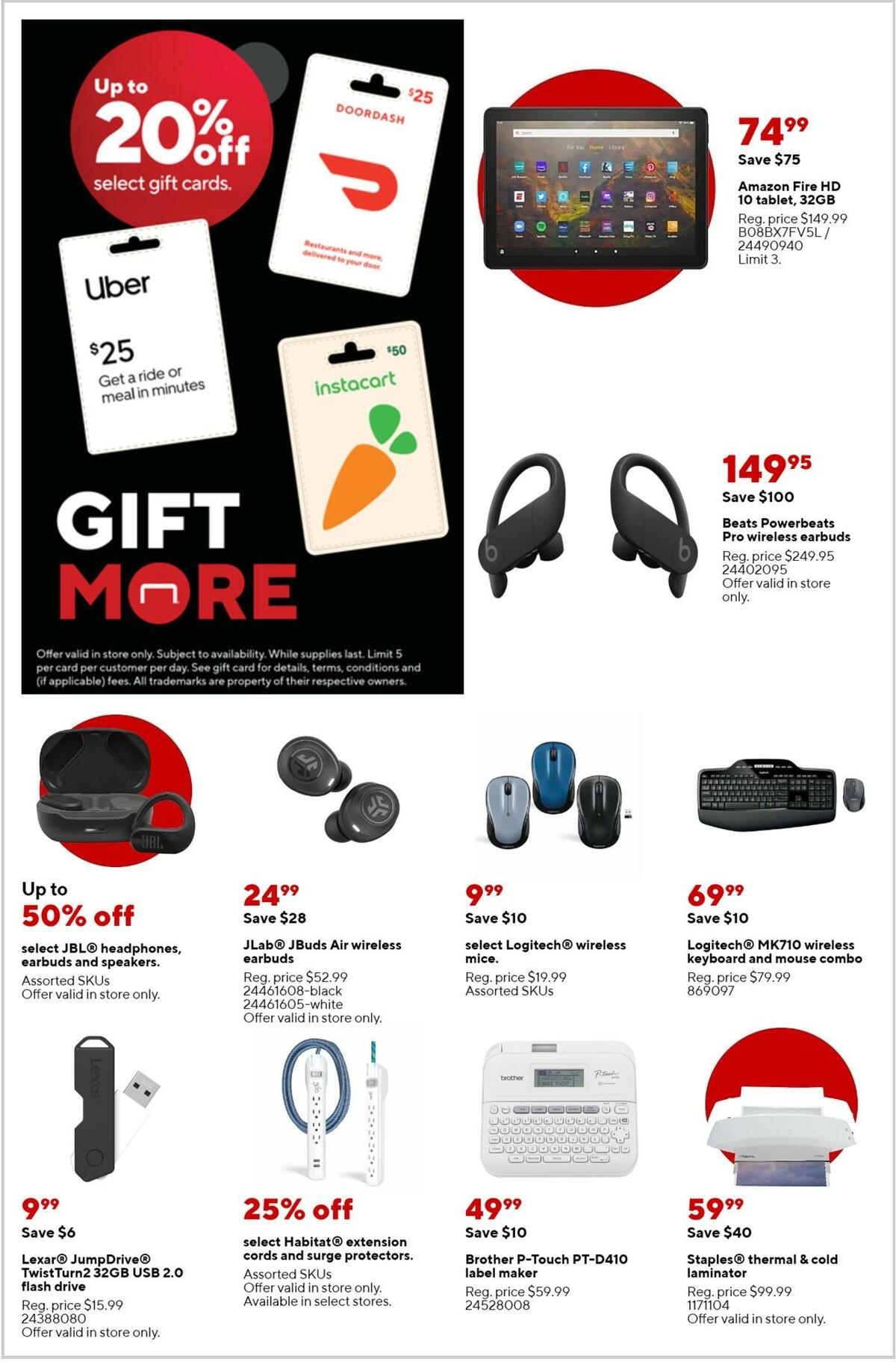 Staples Weekly Ad from November 20