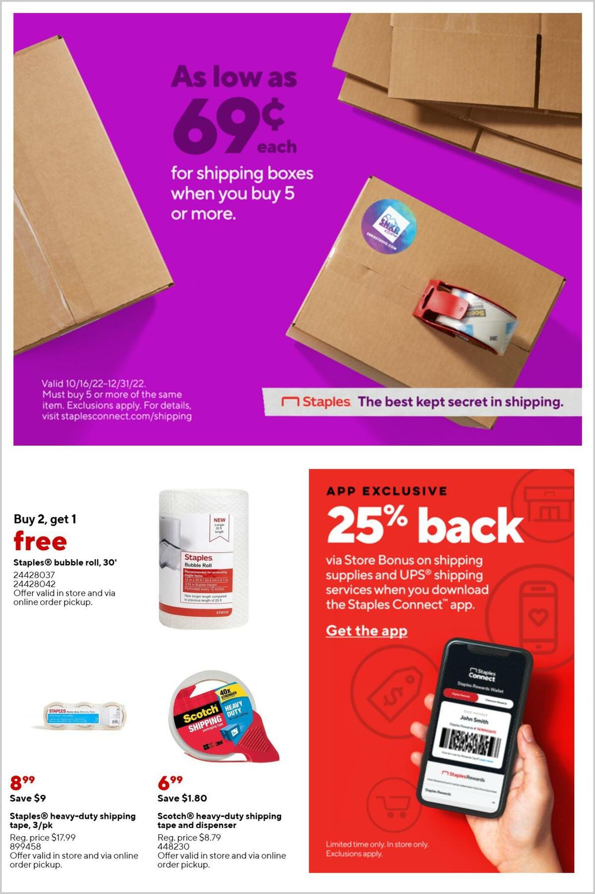 Staples Weekly Ad from December 4