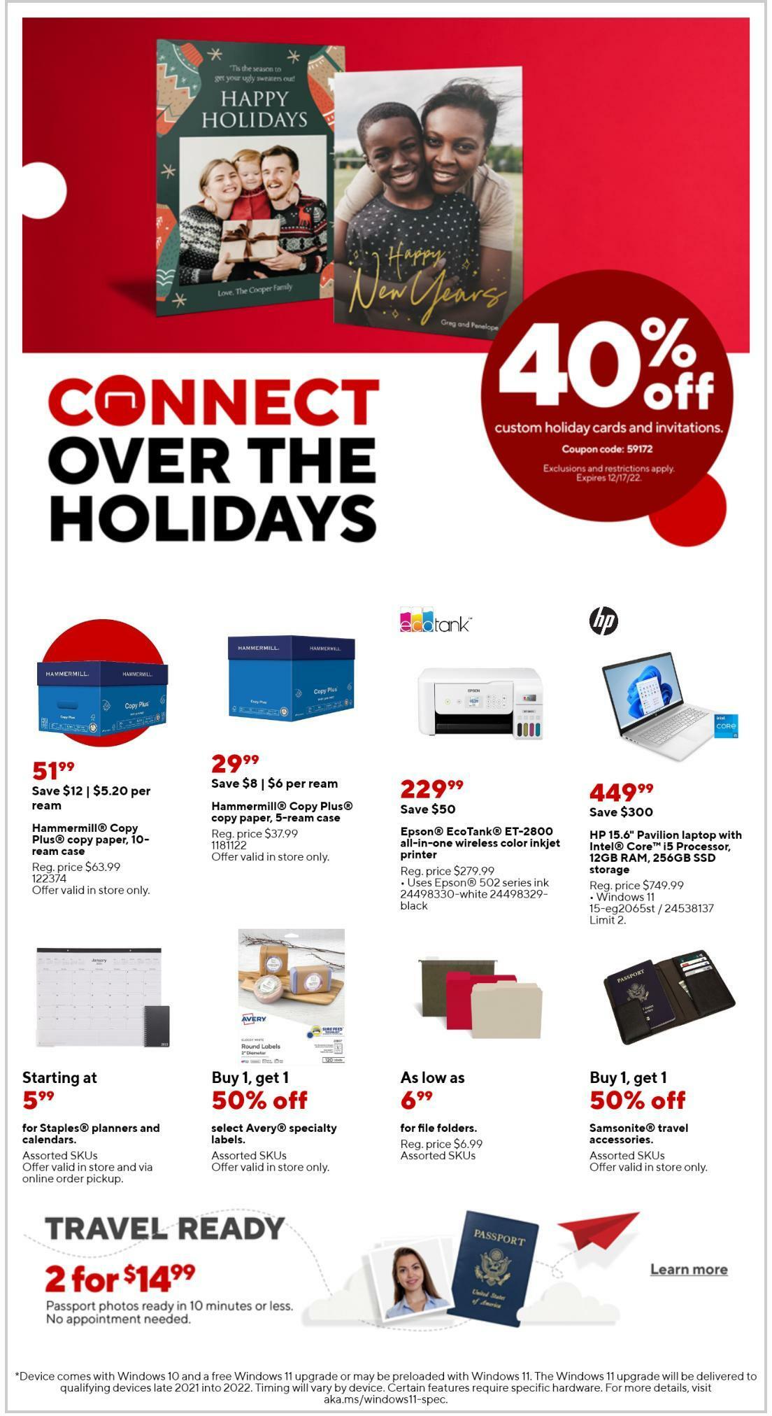 Staples Weekly Ad from December 4