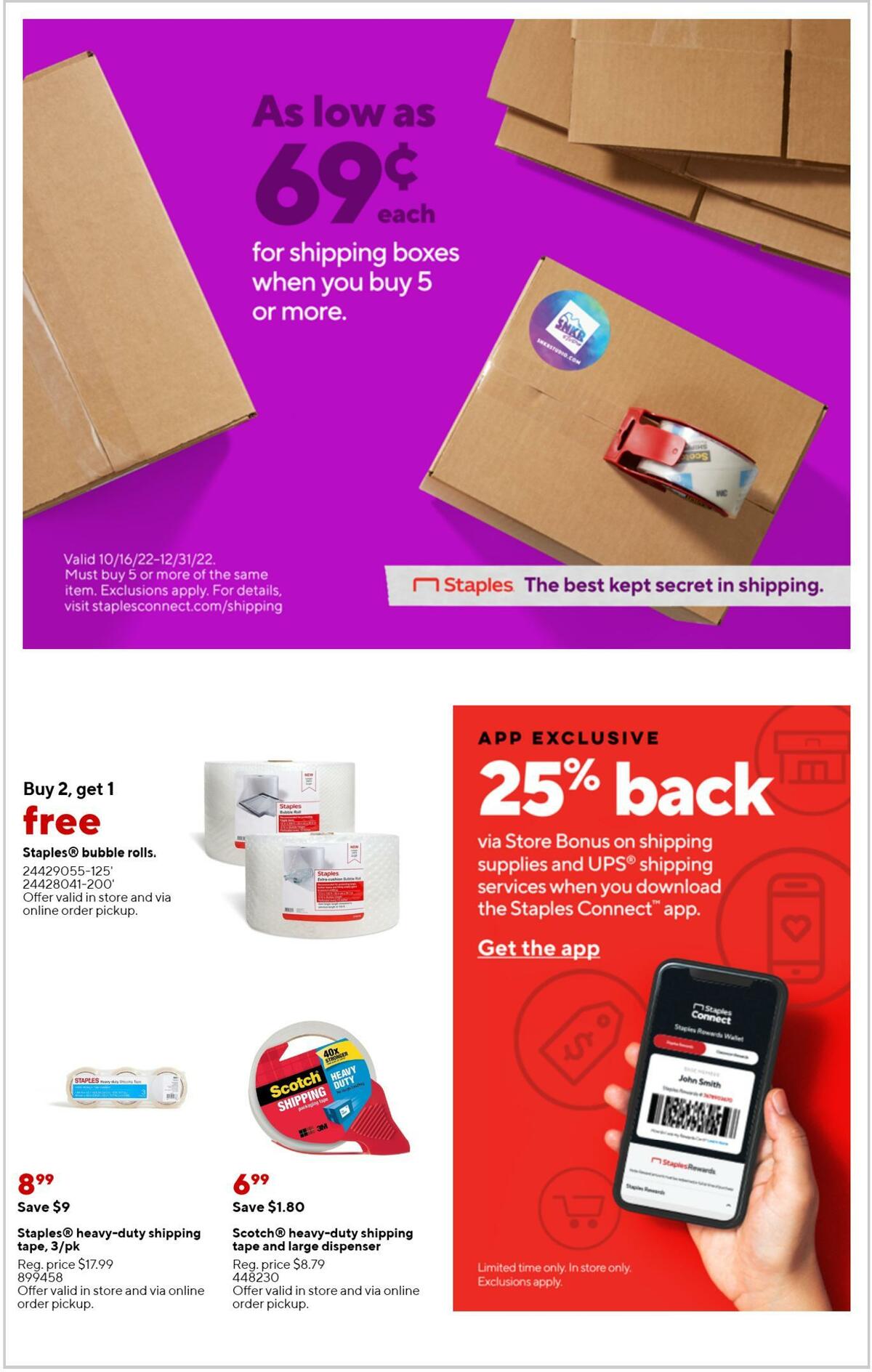 Staples Weekly Ad from December 11