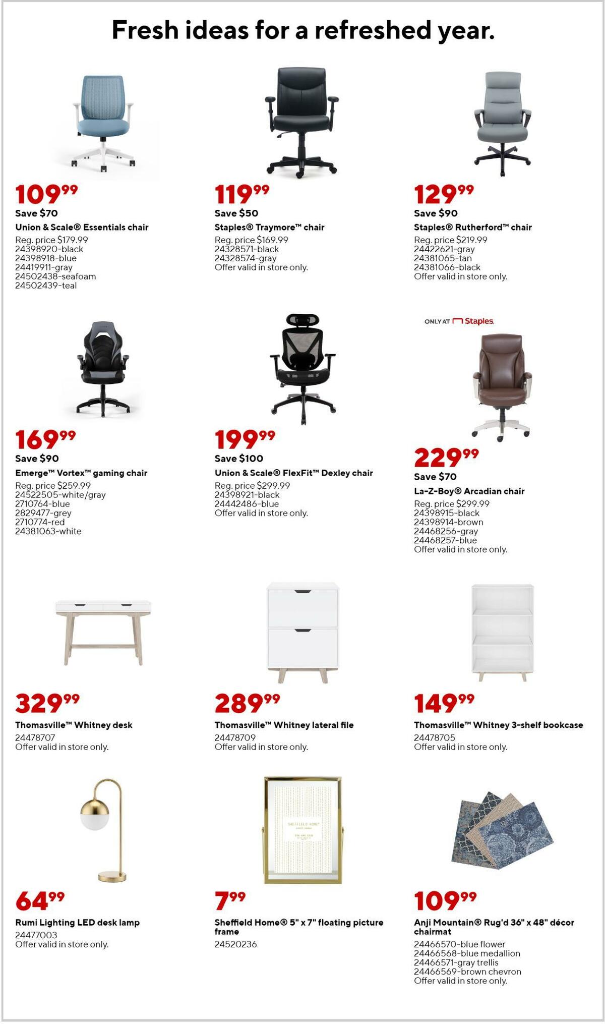 Staples Weekly Ad from January 1