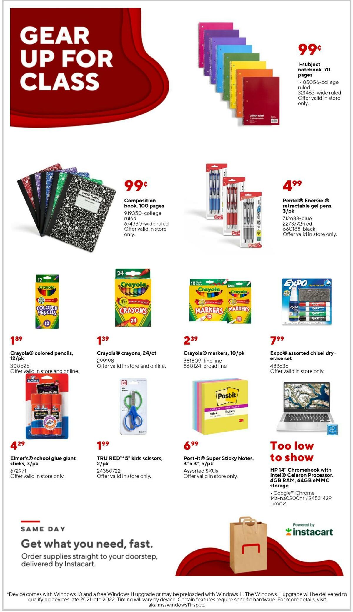 Staples Weekly Ad from January 1