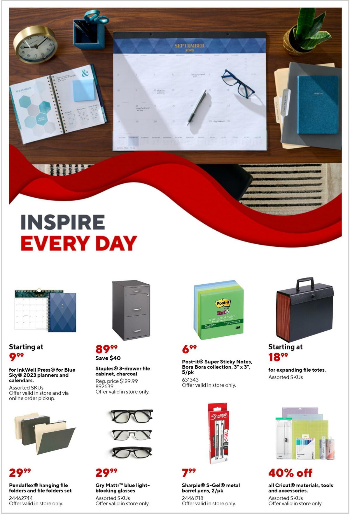 Staples Weekly Ad from January 8