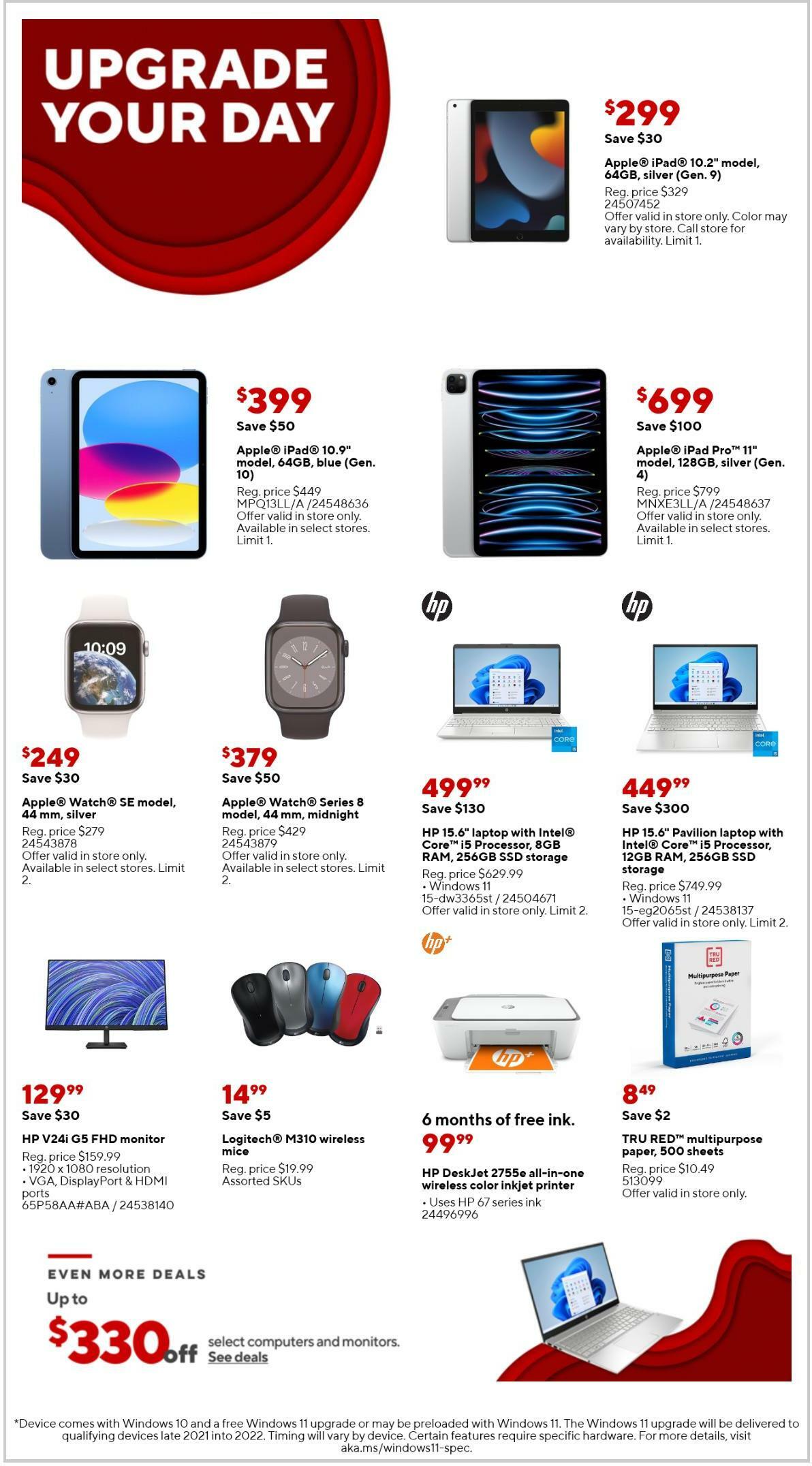 Staples Weekly Ad from January 8