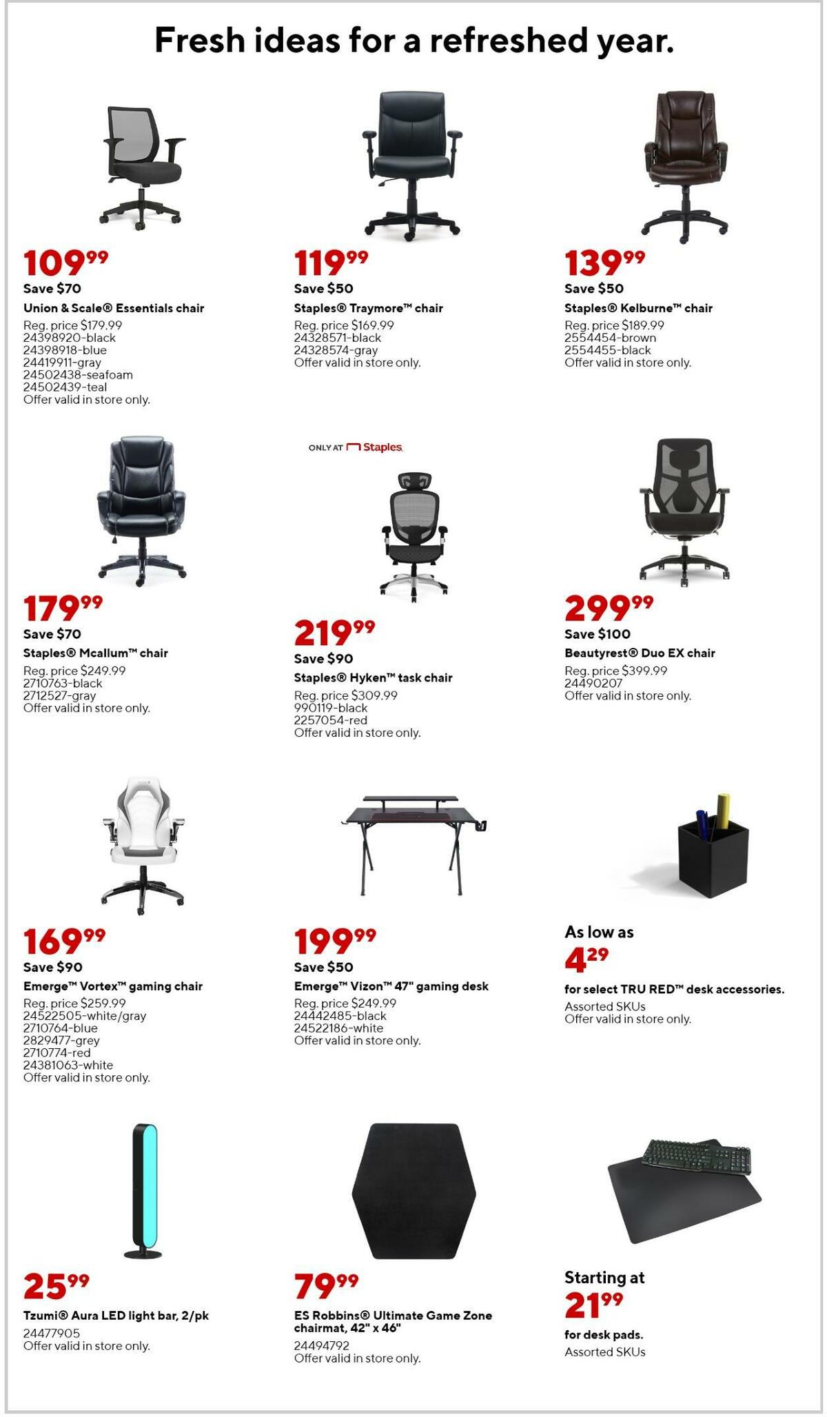 Staples Weekly Ad from January 15