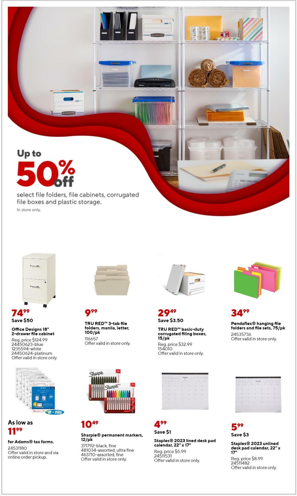 Staples Weekly Ad from January 15