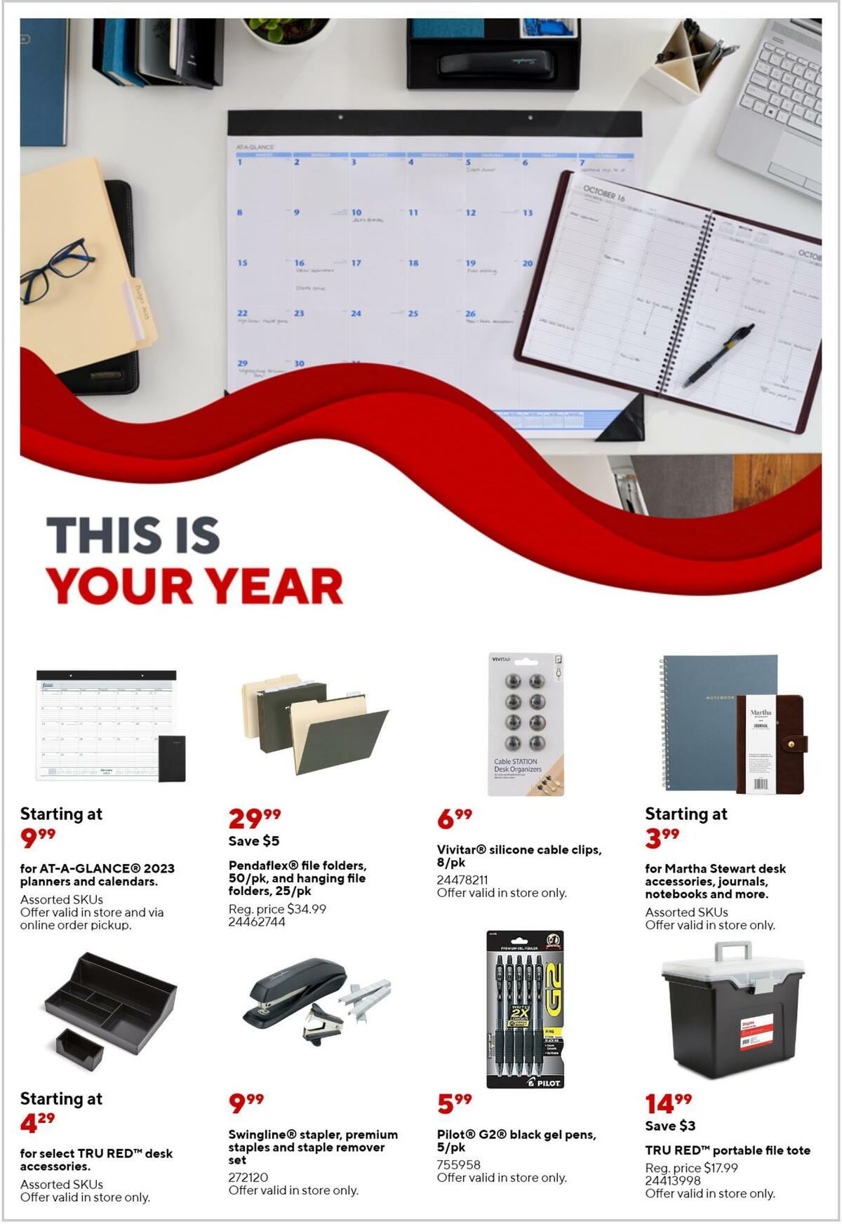 Staples Weekly Ad from January 22
