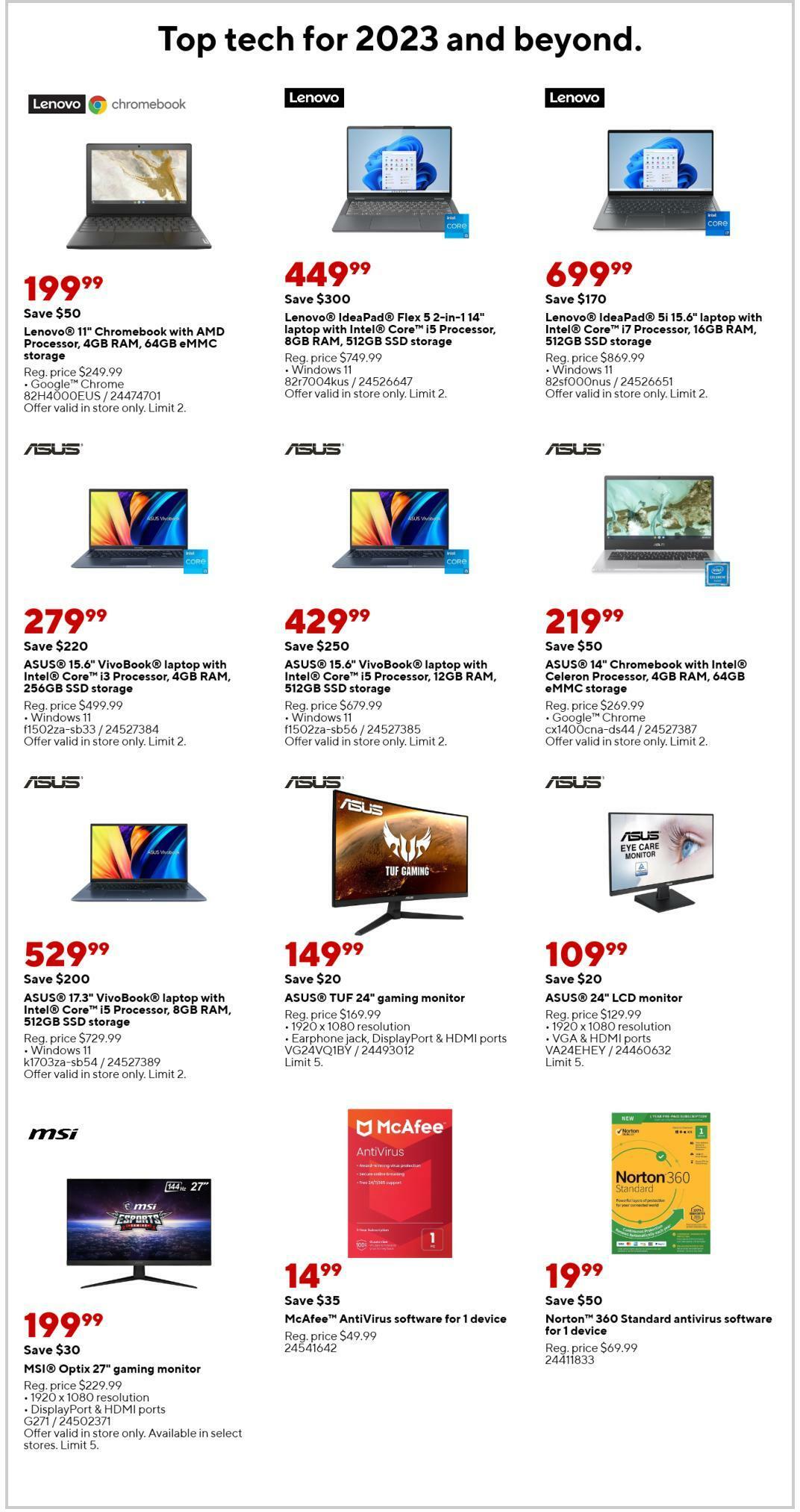 Staples Weekly Ad from January 22