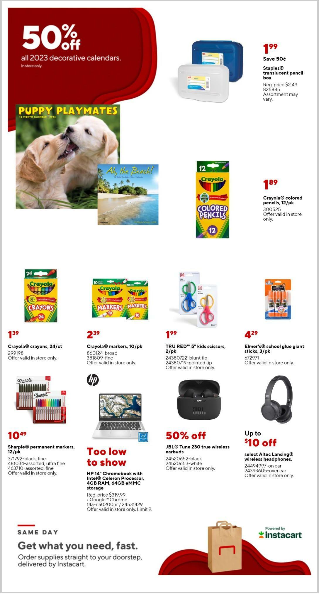 Staples Weekly Ad from January 29