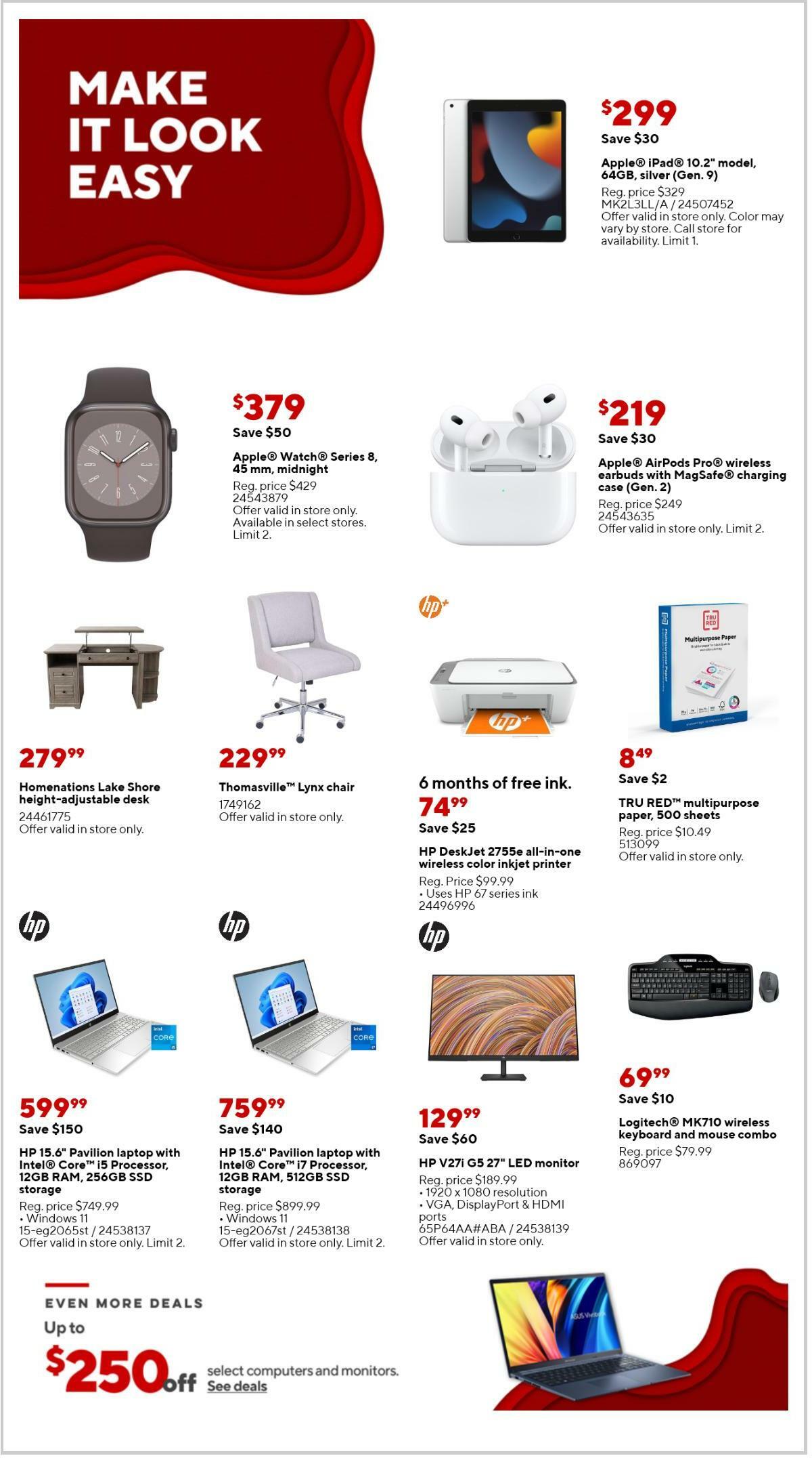 Staples Weekly Ad from February 12