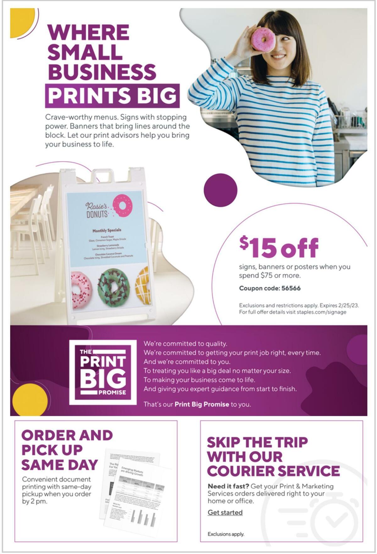 Staples Weekly Ad from February 12