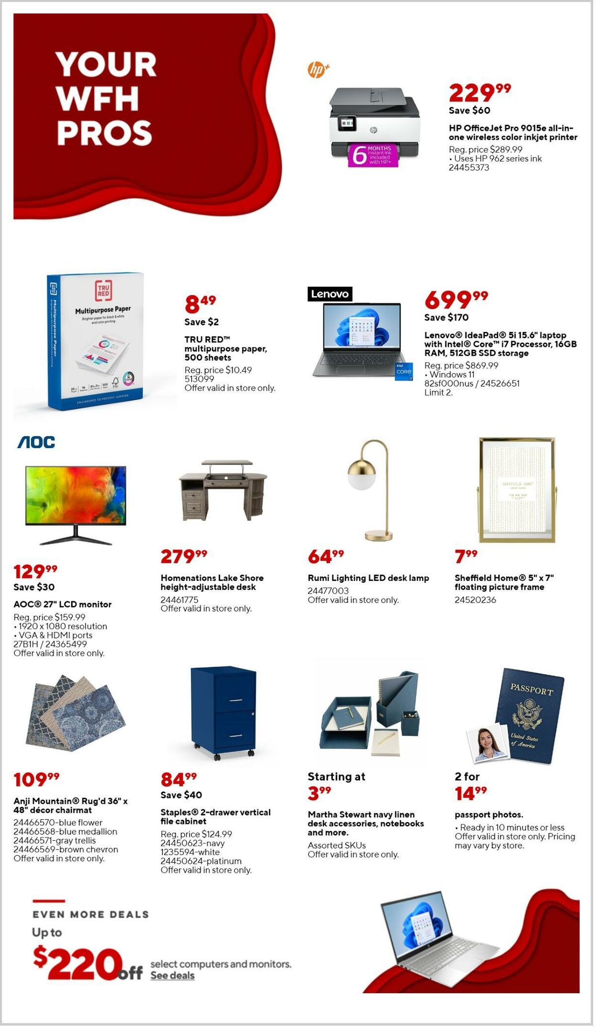 Staples Weekly Ad from February 19