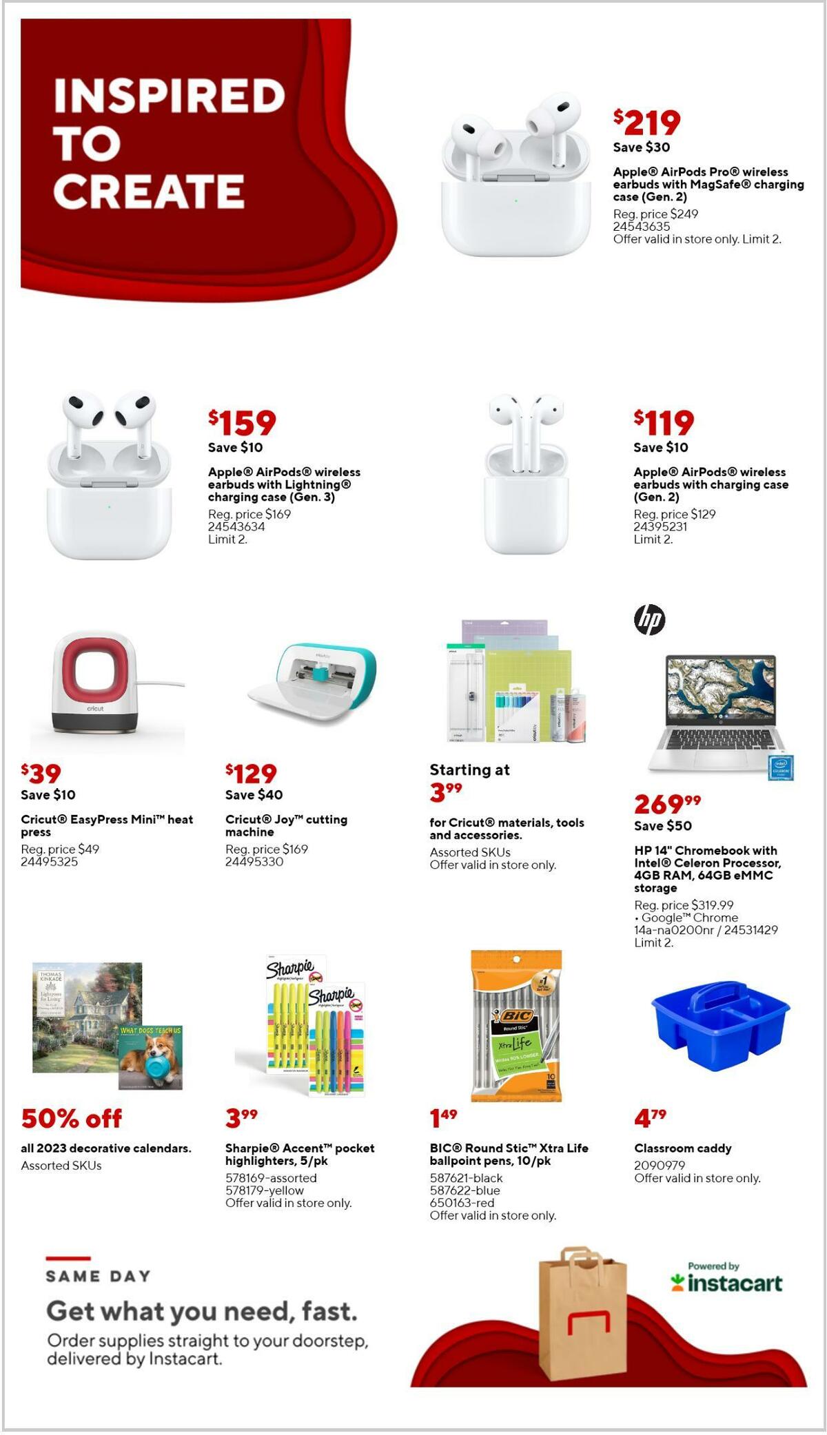 Staples Weekly Ad from February 19
