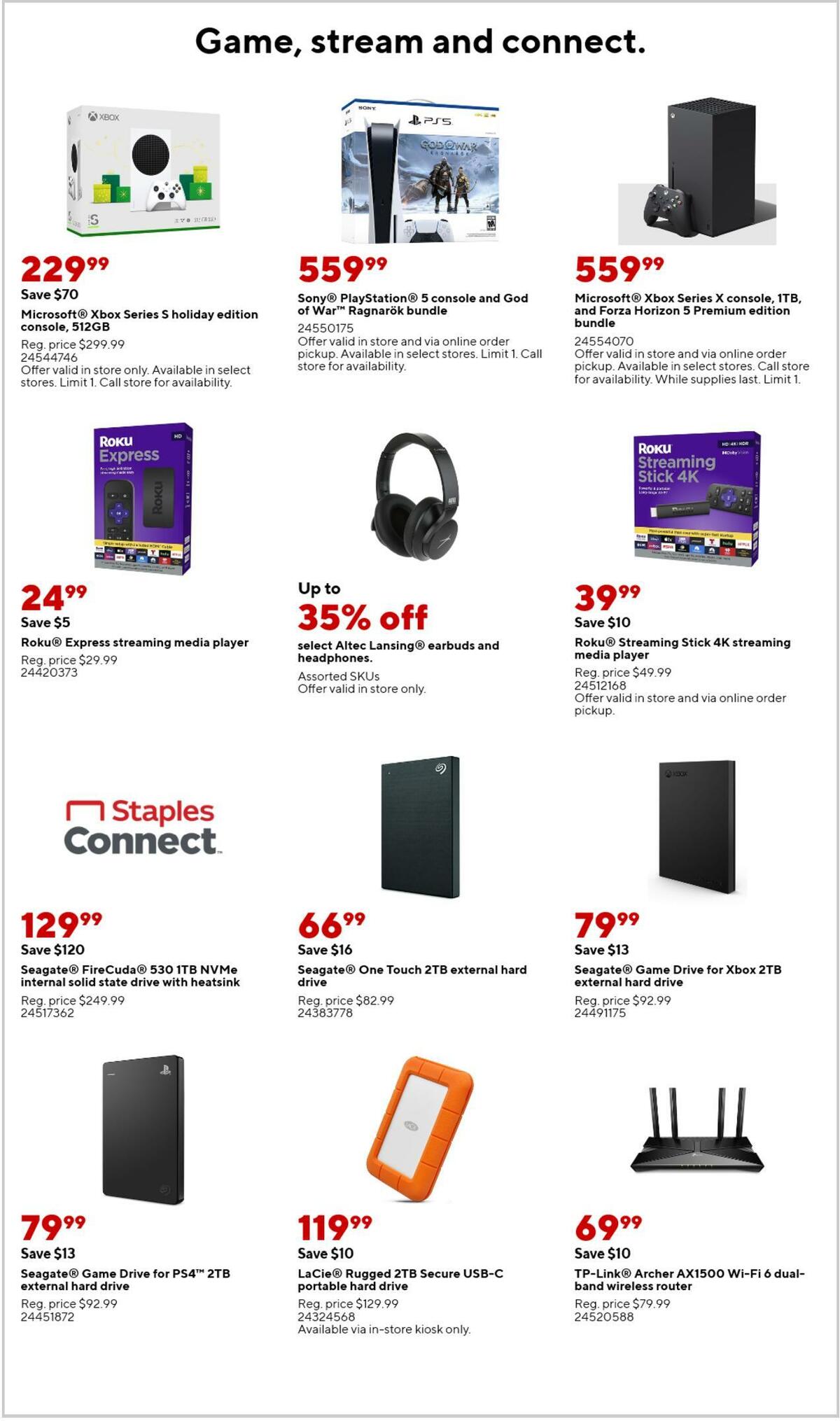 Staples Weekly Ad from March 12