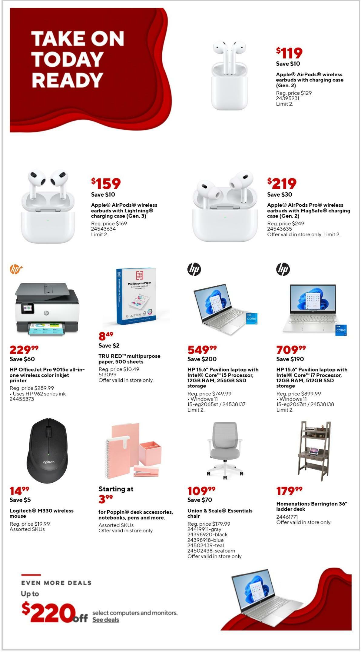 Staples Weekly Ad from March 19