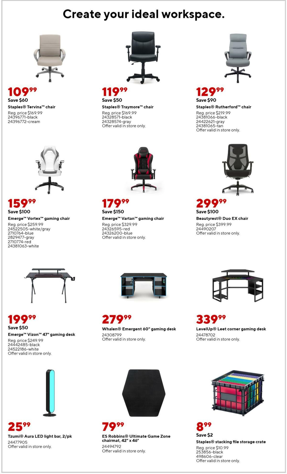 Staples Weekly Ad from March 19