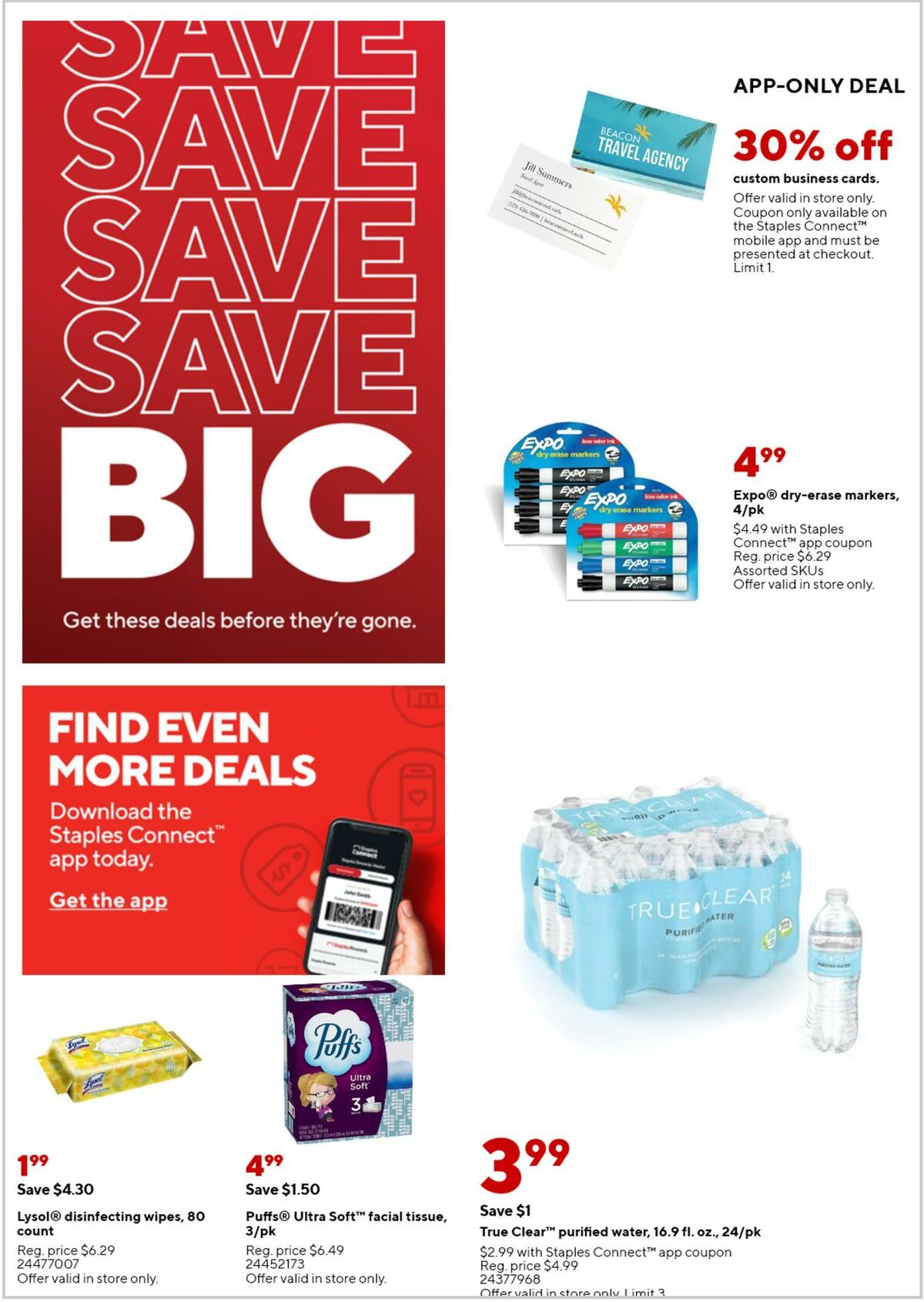 Staples Weekly Ad from March 26