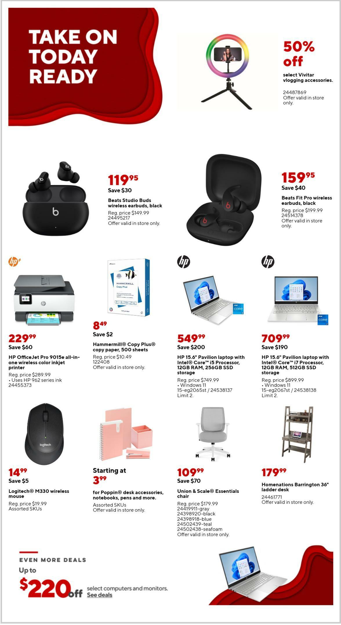 Staples Weekly Ad from March 26