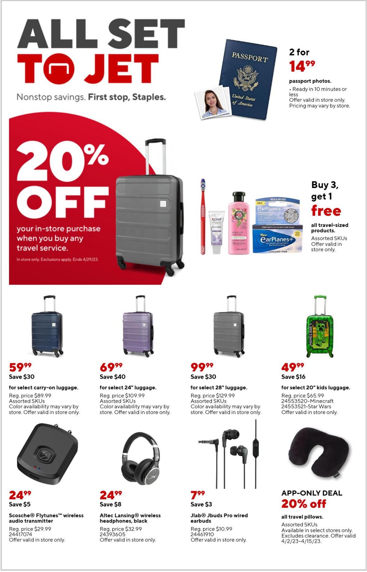 Staples Weekly Ad from April 2