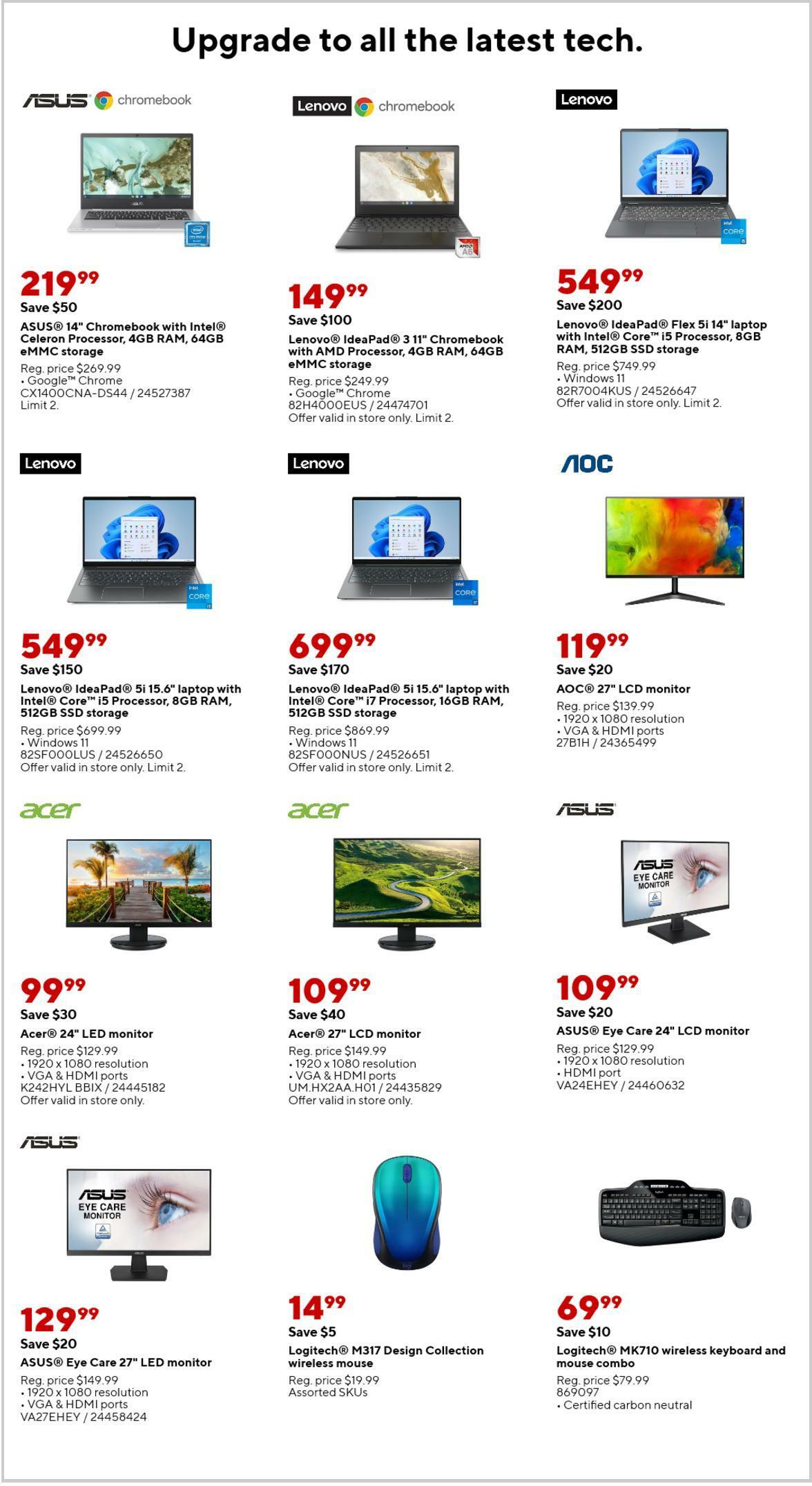Staples Weekly Ad from April 16