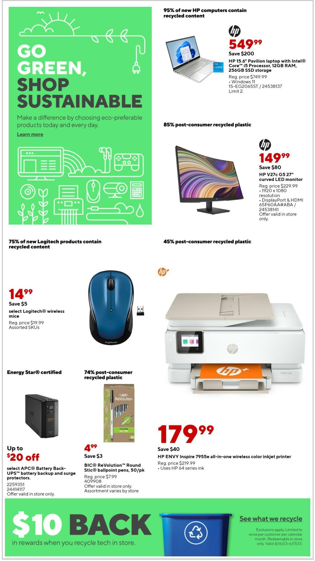 Staples Weekly Ad from April 23
