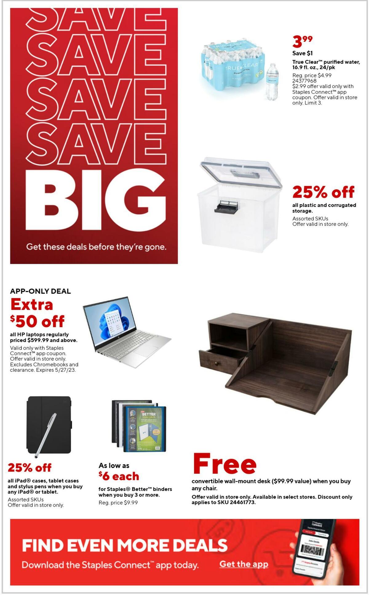 Staples Weekly Ad from April 30