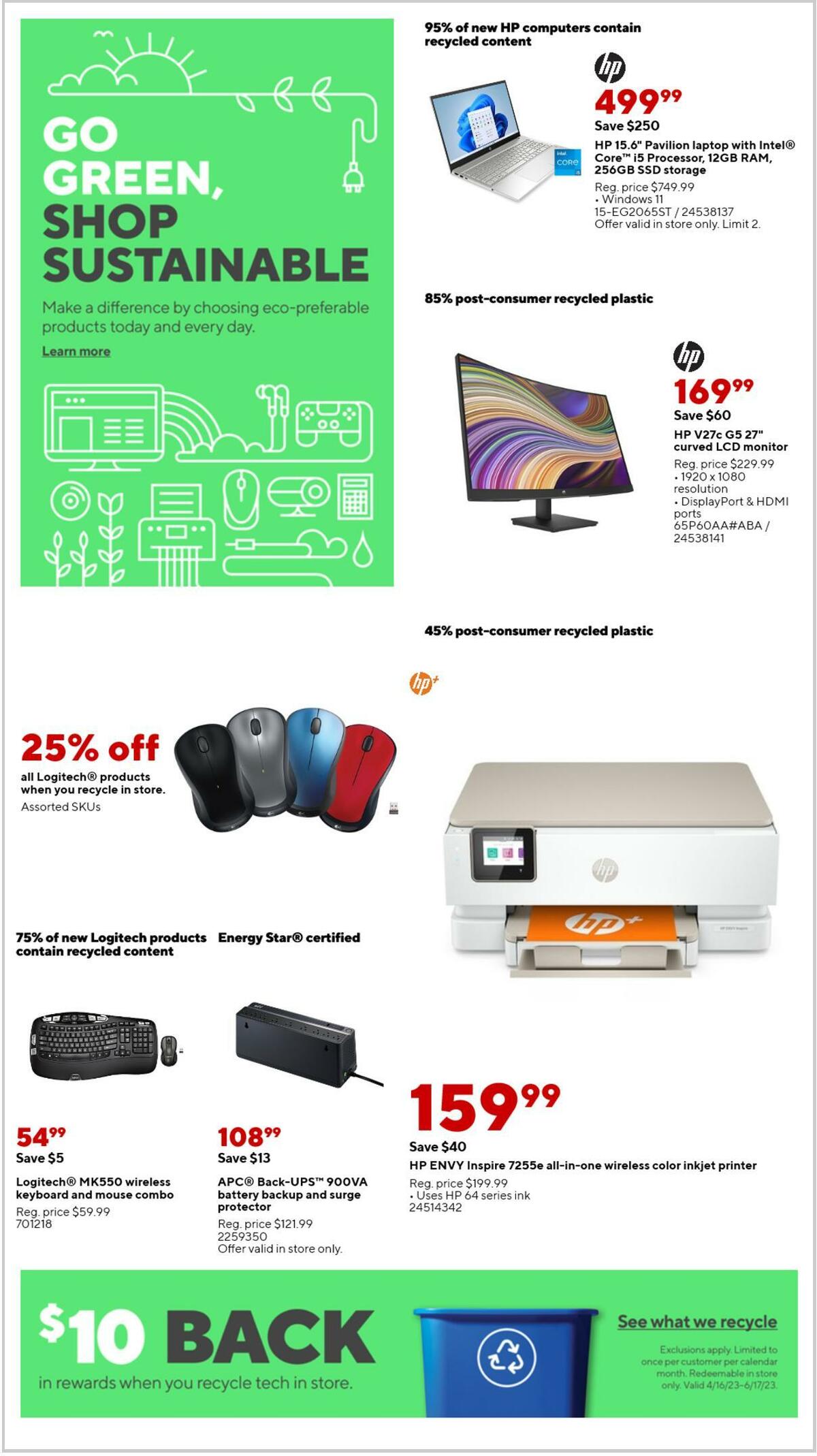 Staples Weekly Ad from June 4