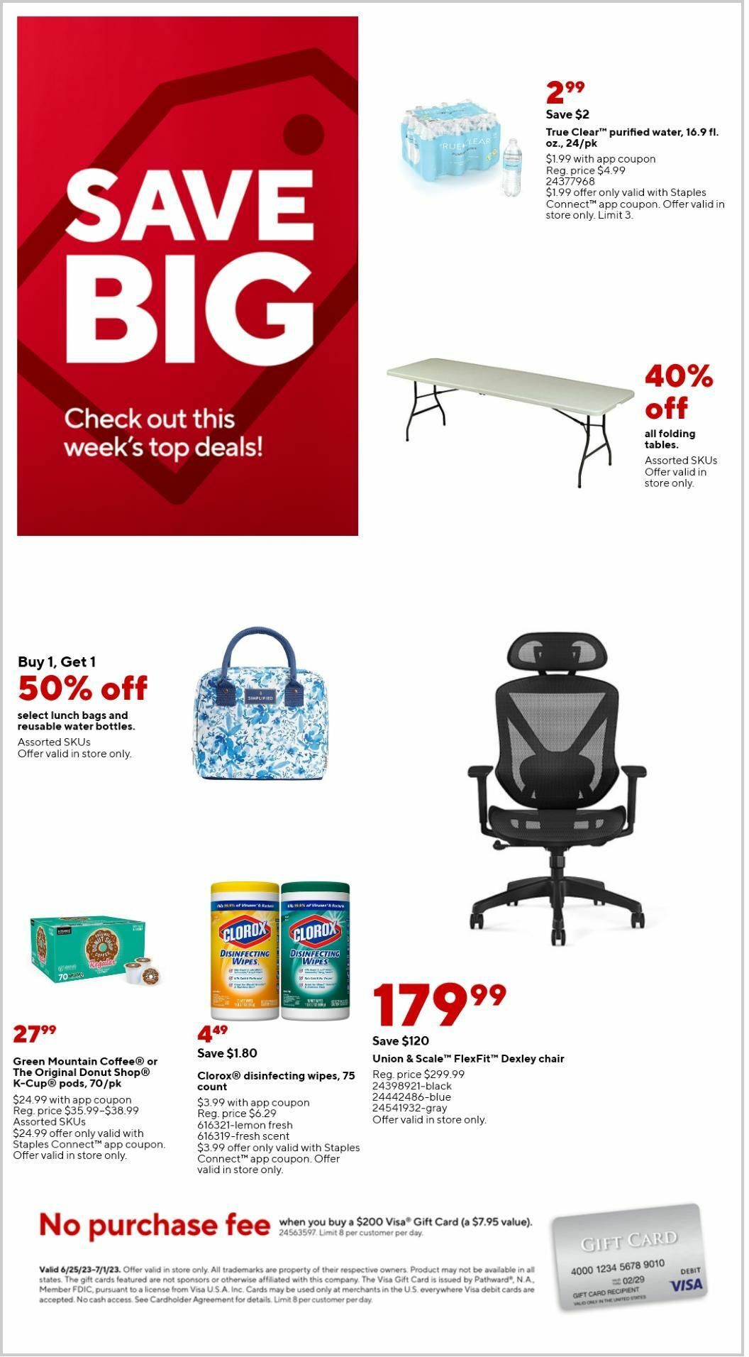 Staples Weekly Ad from June 25