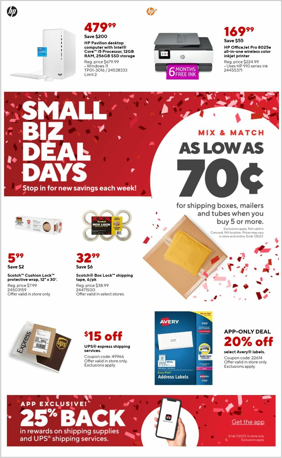 Staples Weekly Ad from June 25