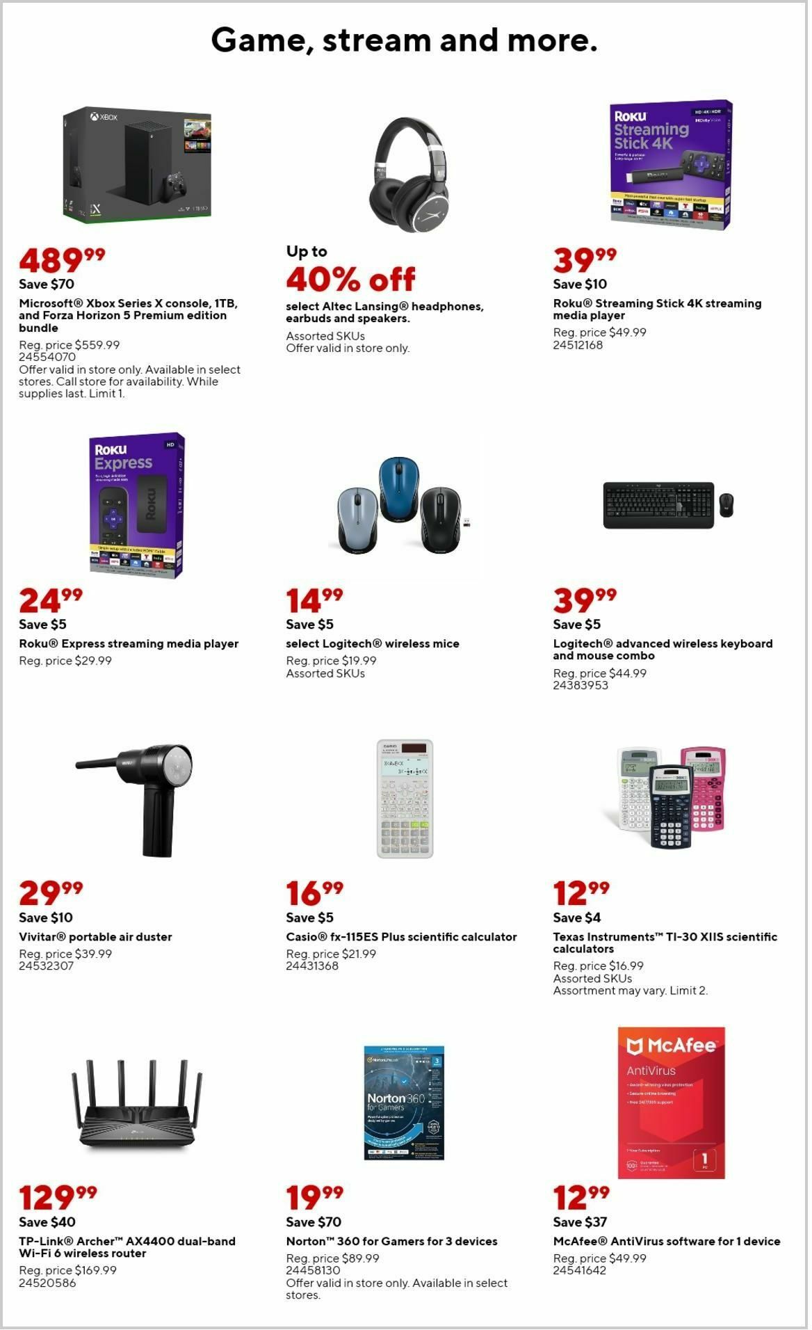 Staples Weekly Ad from August 13