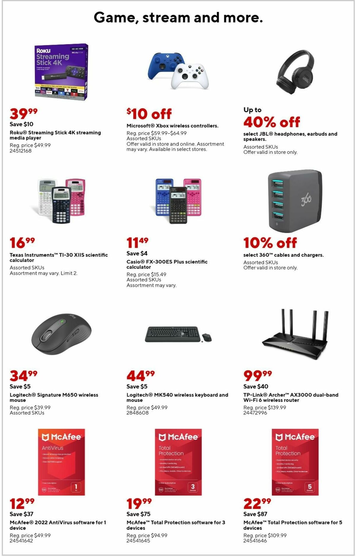 Staples Weekly Ad from August 20