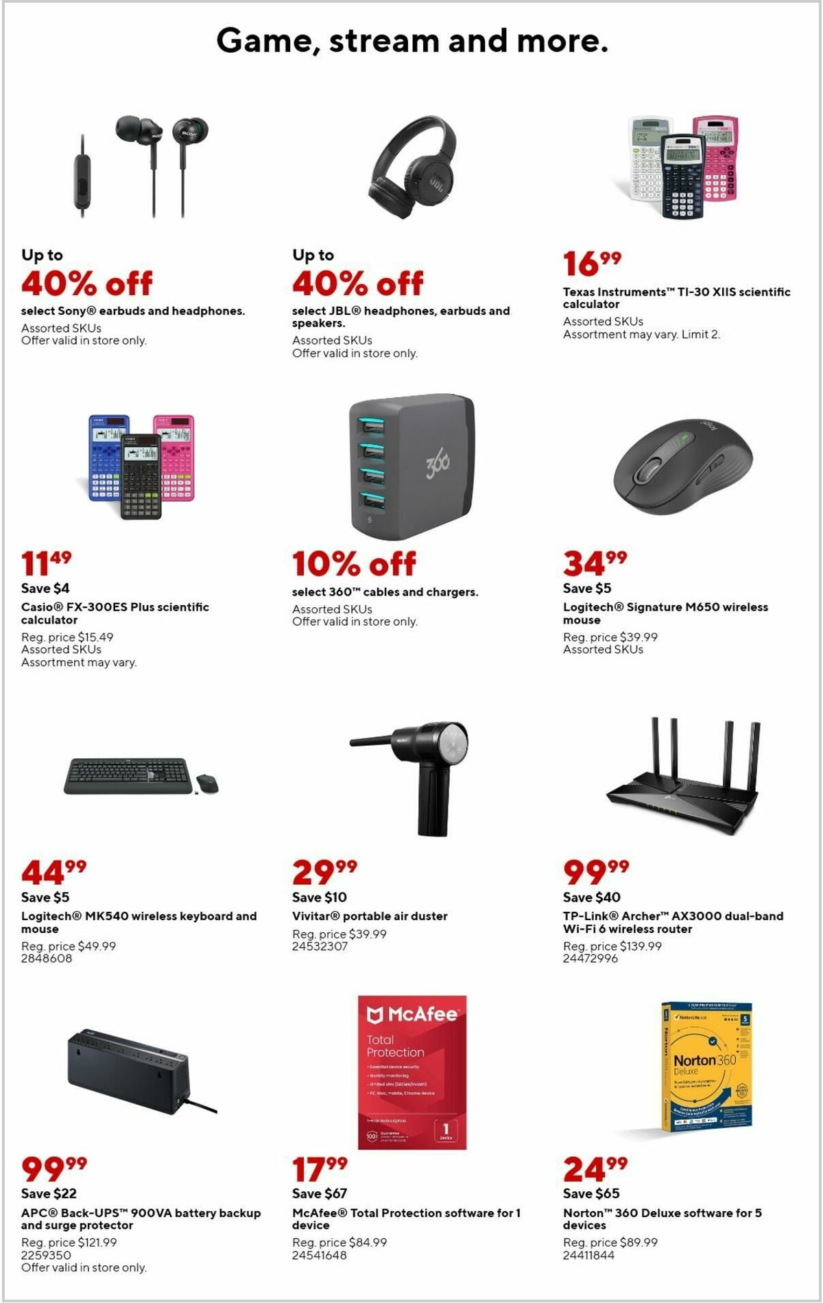 Staples Weekly Ad from August 27