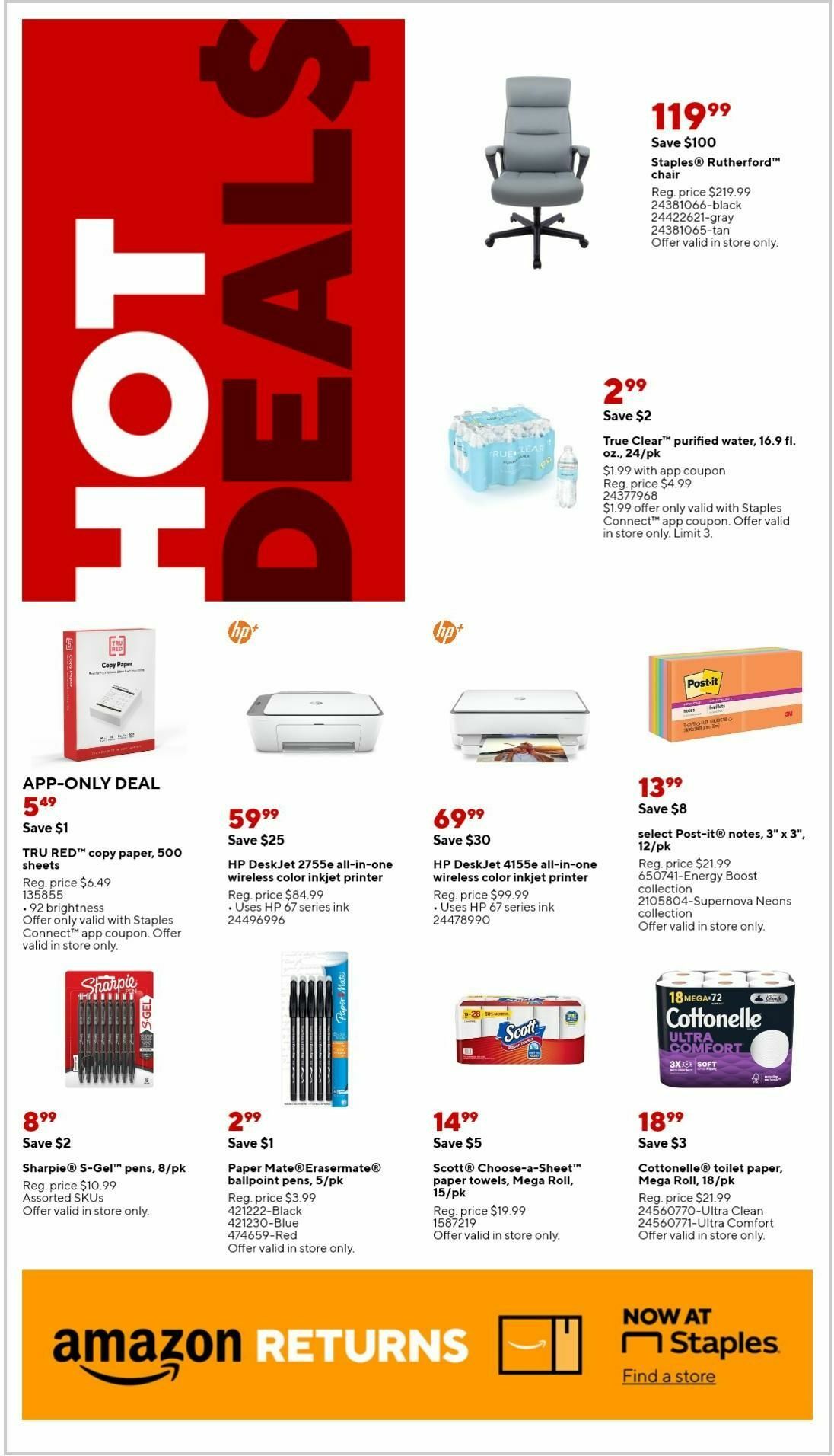 Staples Weekly Ad from August 27