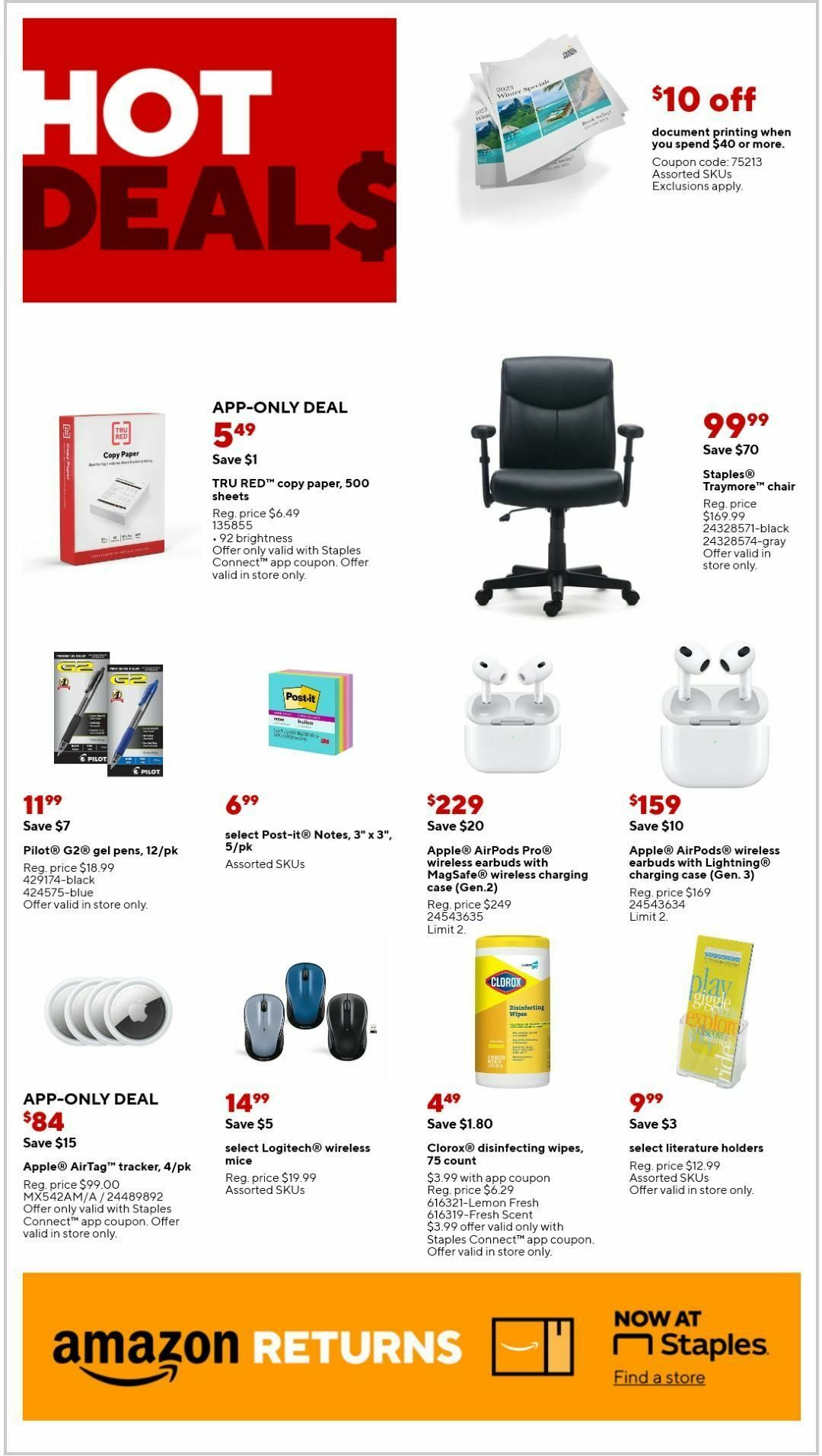 Staples Weekly Ad from September 3