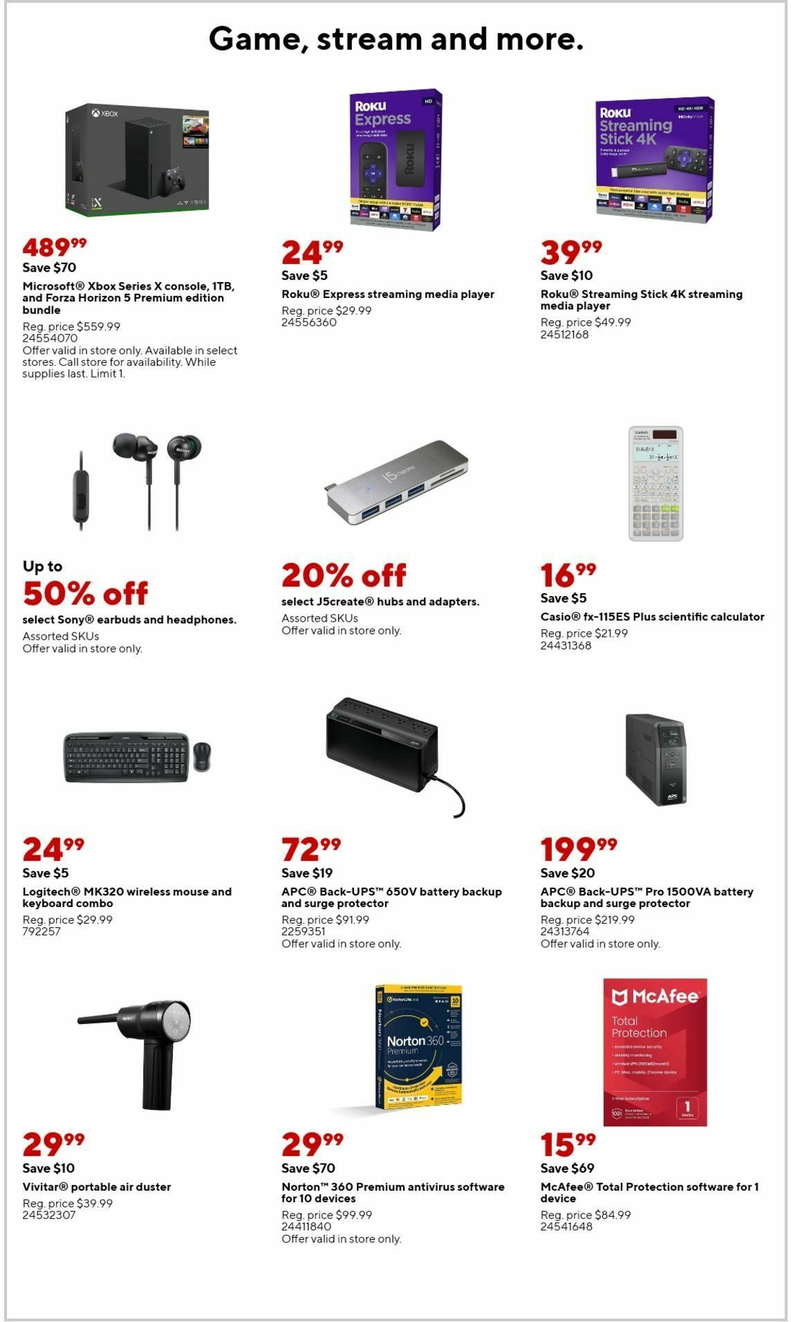 Staples Weekly Ad from September 3