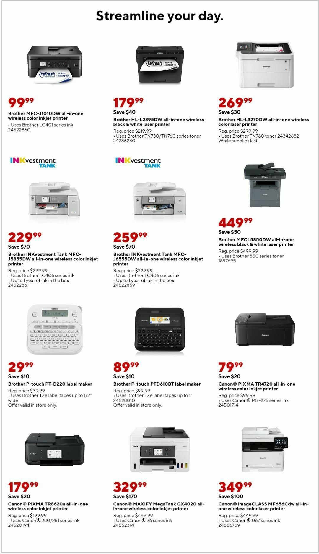 Staples Weekly Ad from September 17