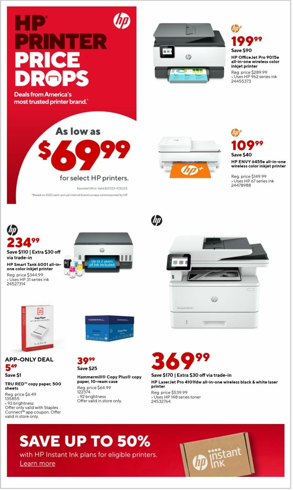 Staples Weekly Ad from September 17