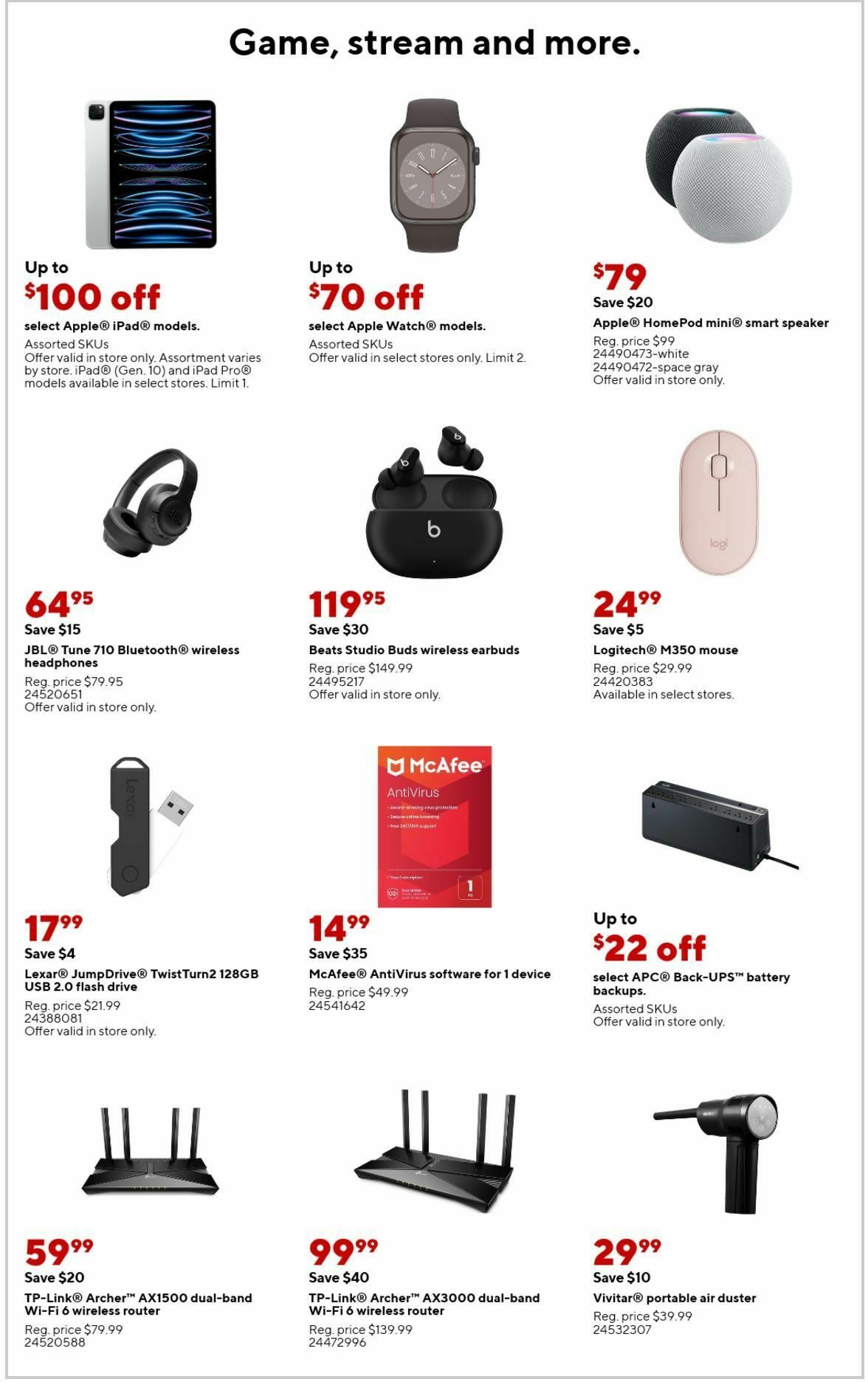 Staples Weekly Ad from September 17