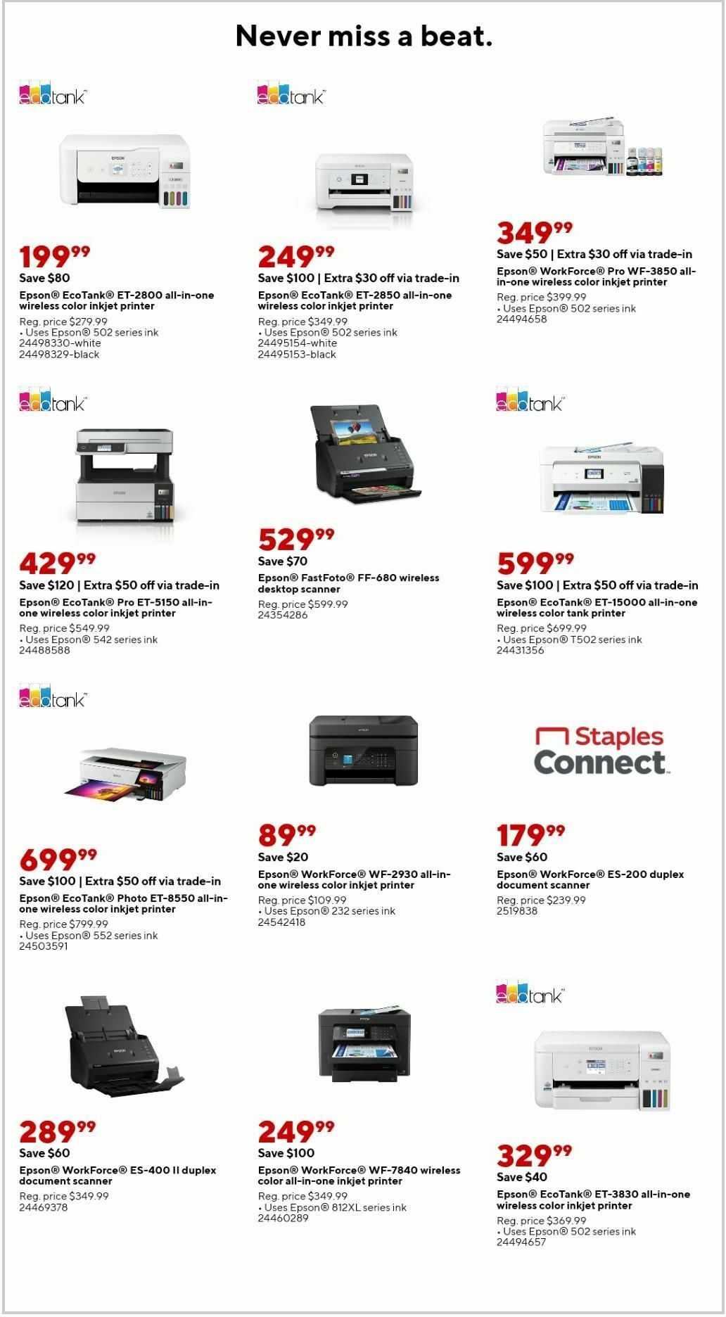 Staples Weekly Ad from September 17
