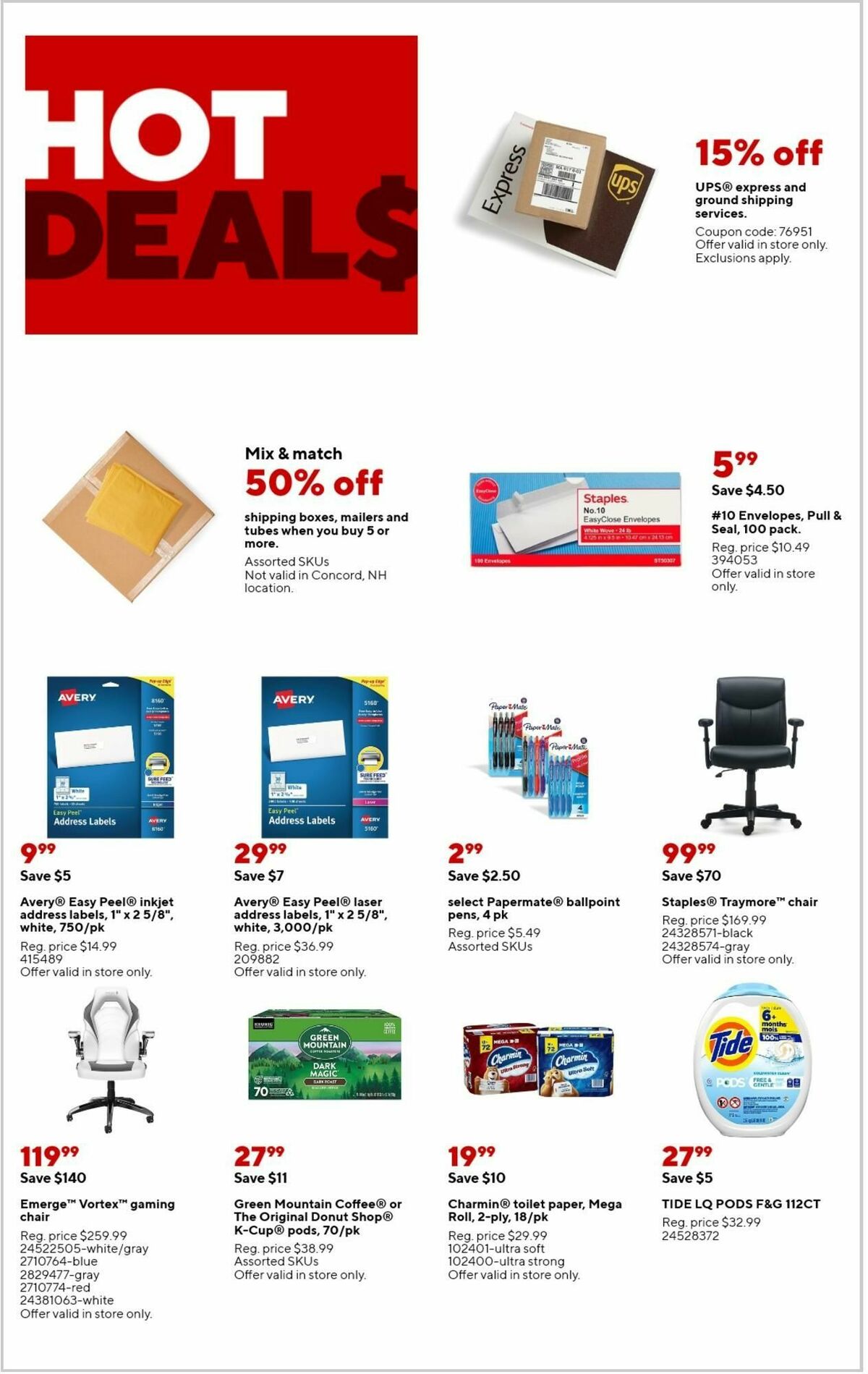 Staples Weekly Ad from October 22