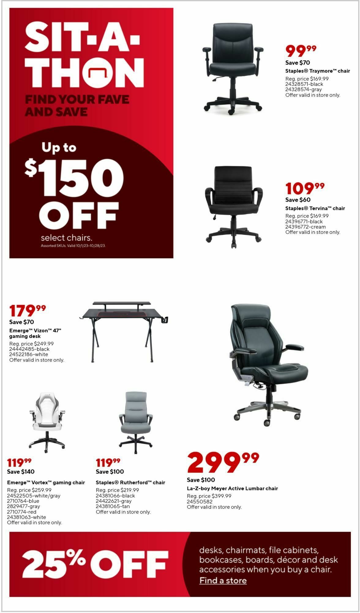 Staples Weekly Ad from October 22