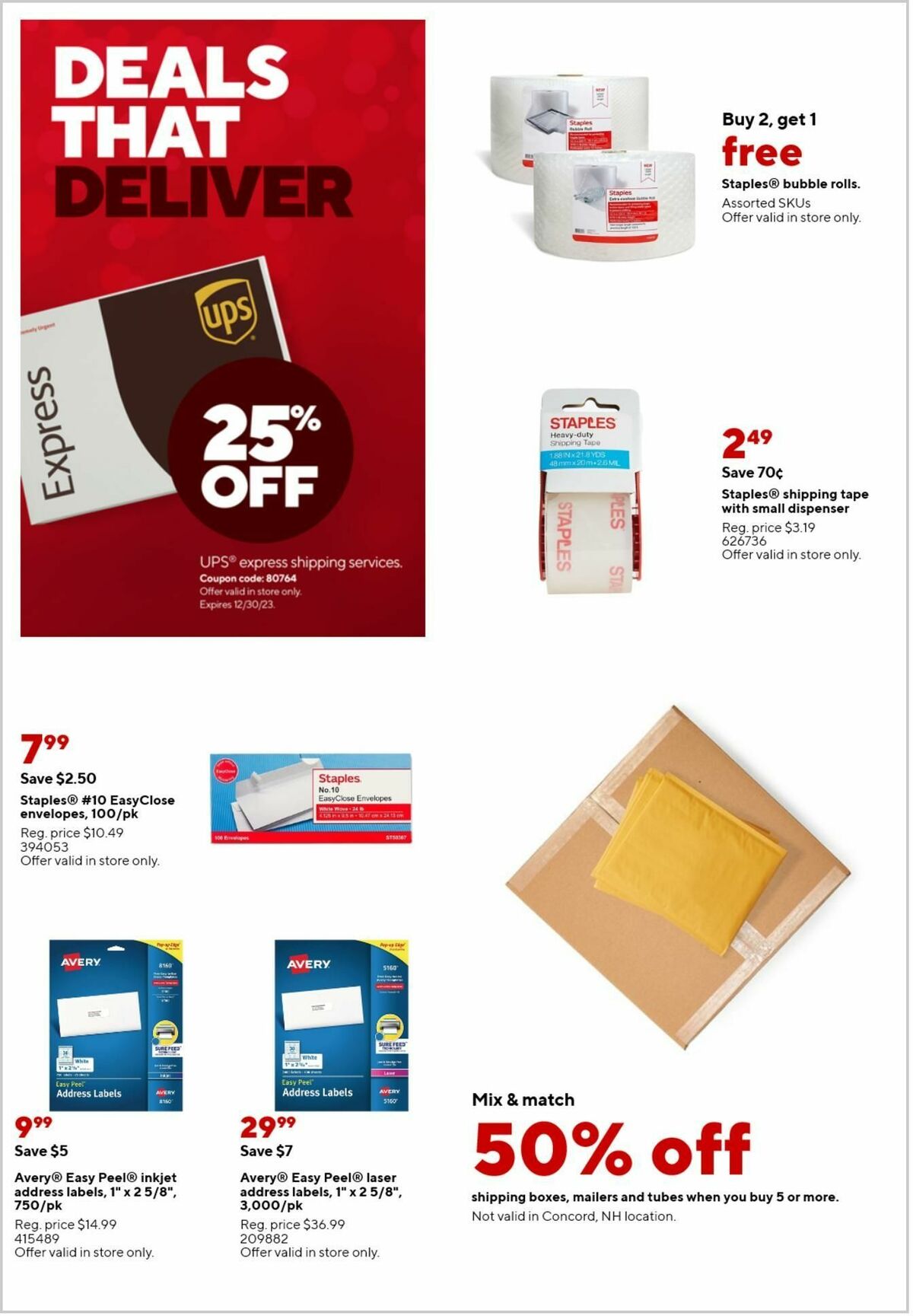 Staples Weekly Ad from November 26