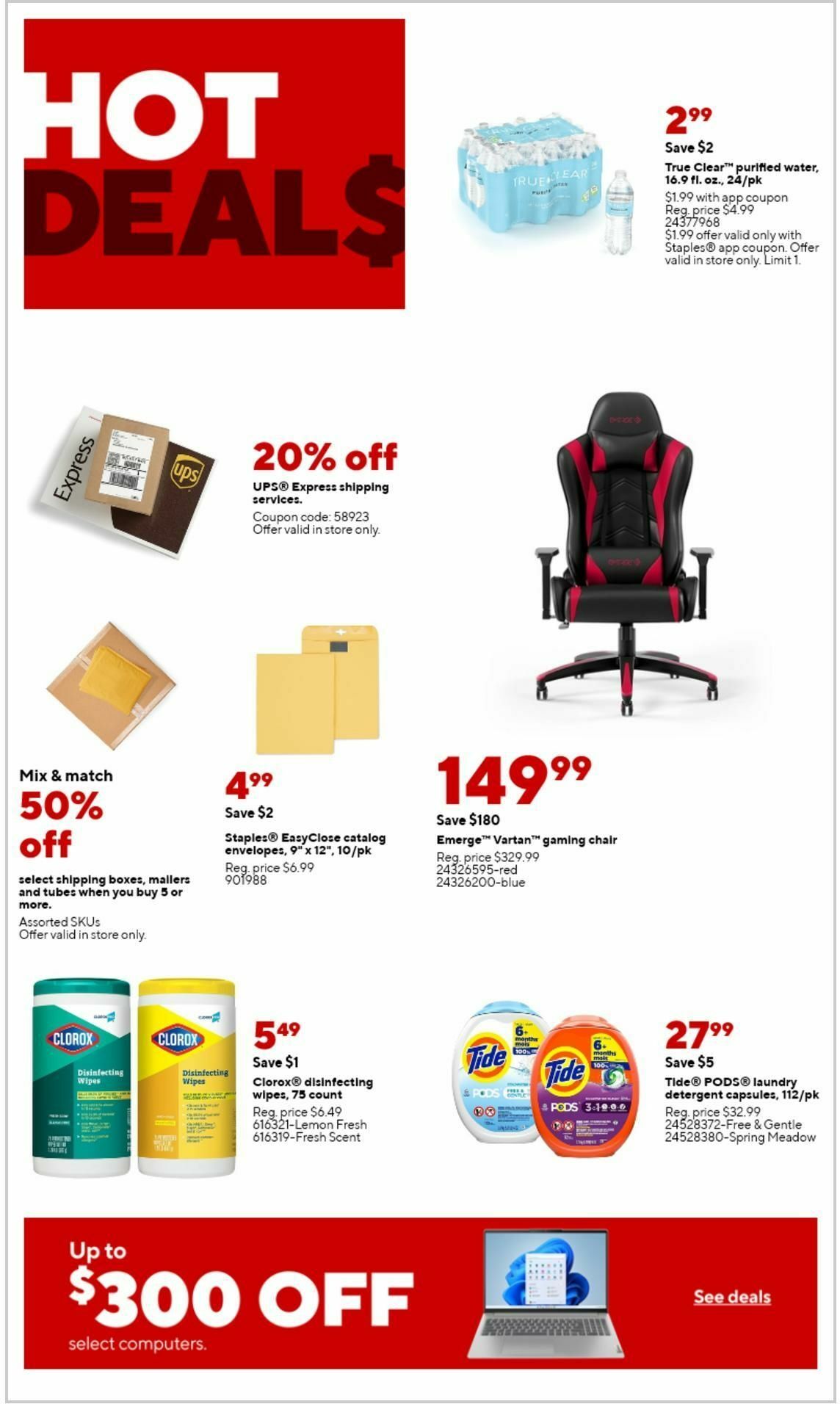 Staples Weekly Ad from February 18