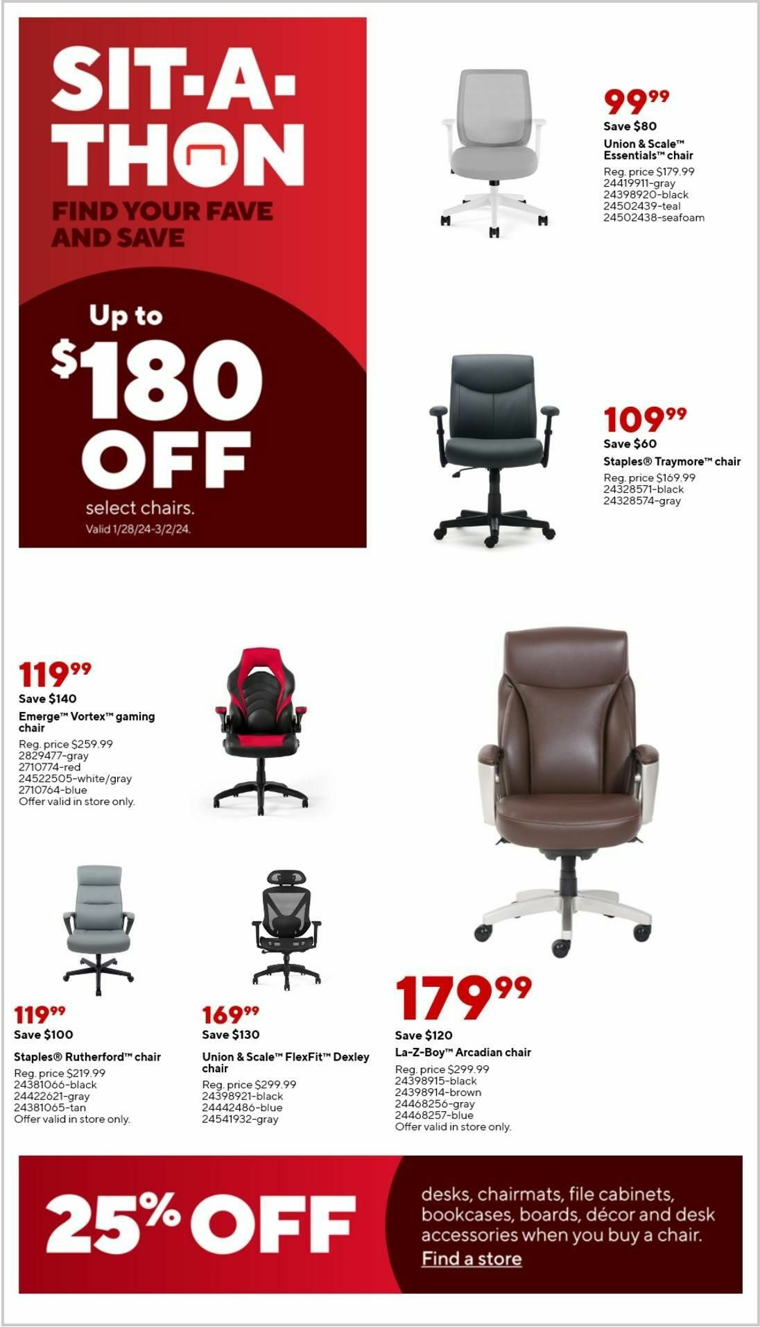 Staples Weekly Ad from February 25