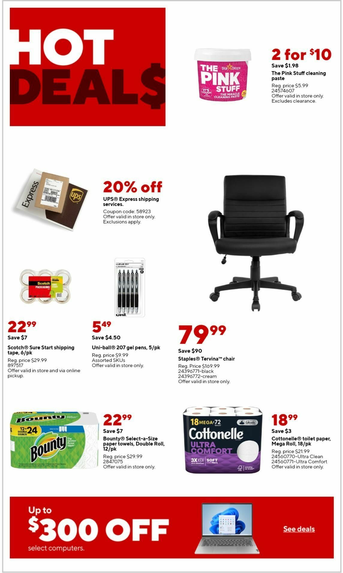 Staples Weekly Ad from March 10