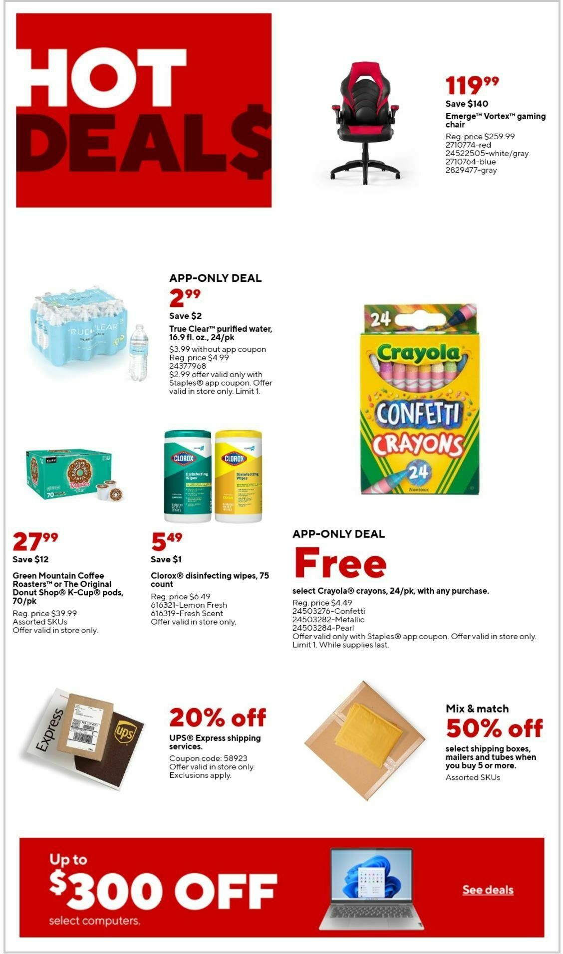 Staples Weekly Ad from March 24
