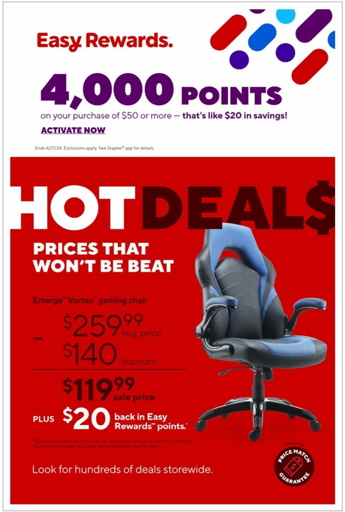 Staples Weekly Ad from April 14
